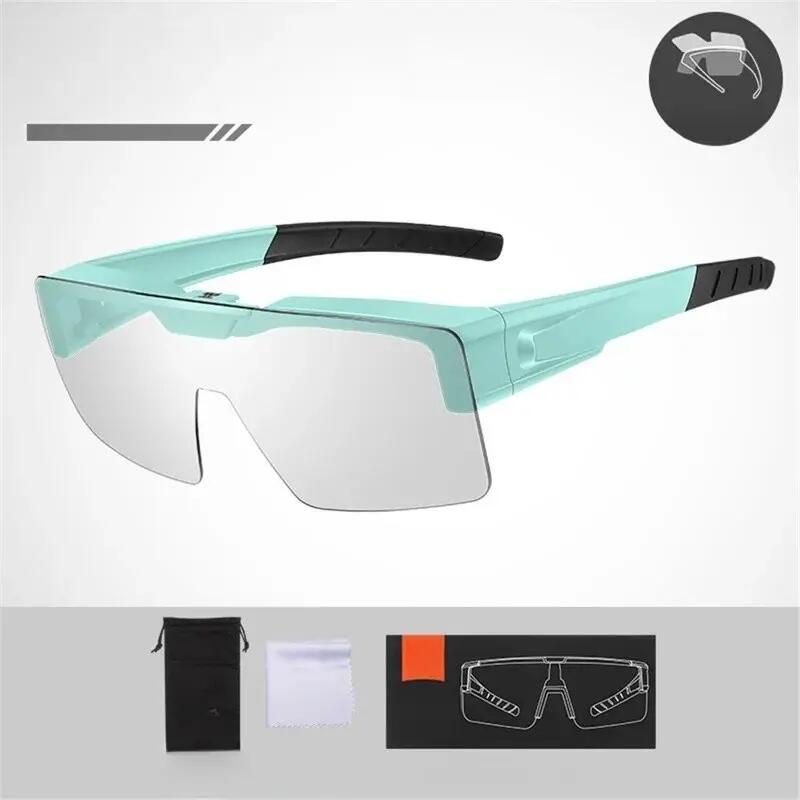 Óculos de sol com lentes claras anti-vento para homem e mulher 2/7