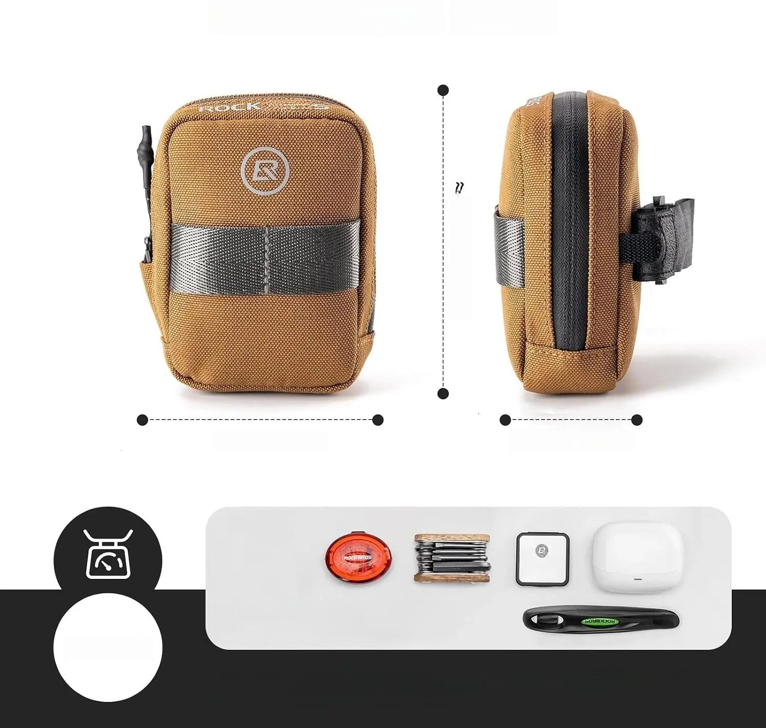 Sacoche de selle avec porte-cartouche CO2 ROCKBROS 2/5