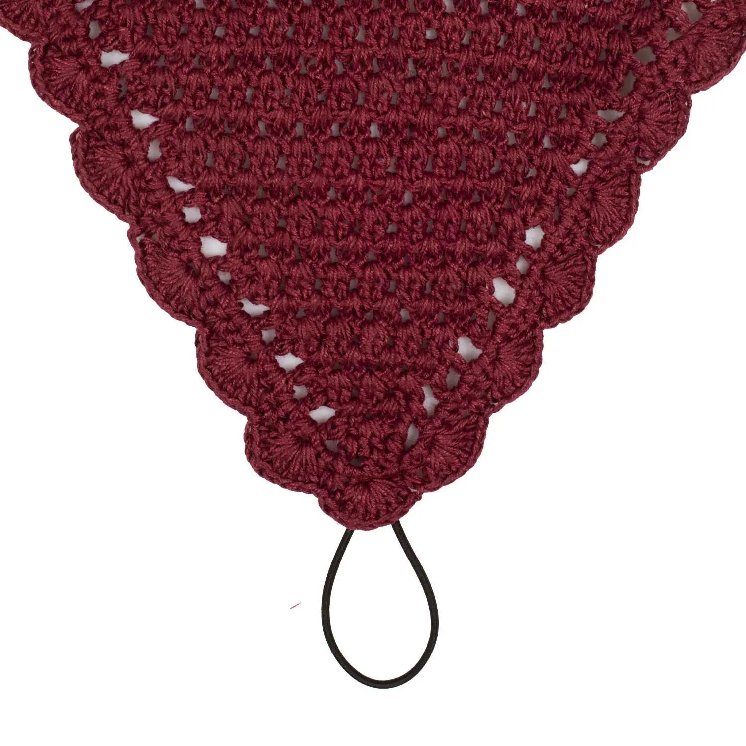 Cuffietta in cotone con attacco al chiudibocca 4/4