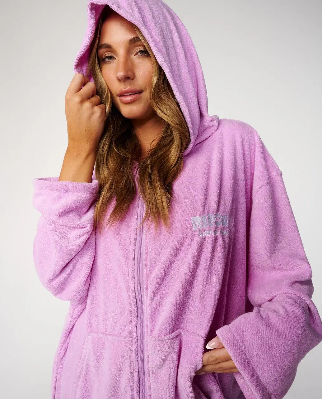 Rip Curl Classic Surf Zip Thru Hooded - Lilac 5/7