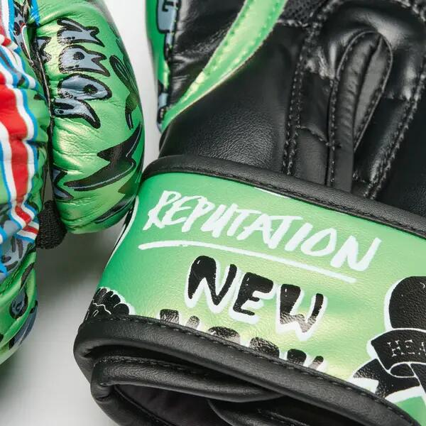 Manusi de Box Leone Flames Verde 8/8