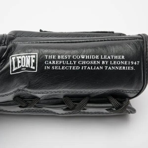 Leone1947 Guantes THE GREATEST cordones piel negro 12 oz 10/10
