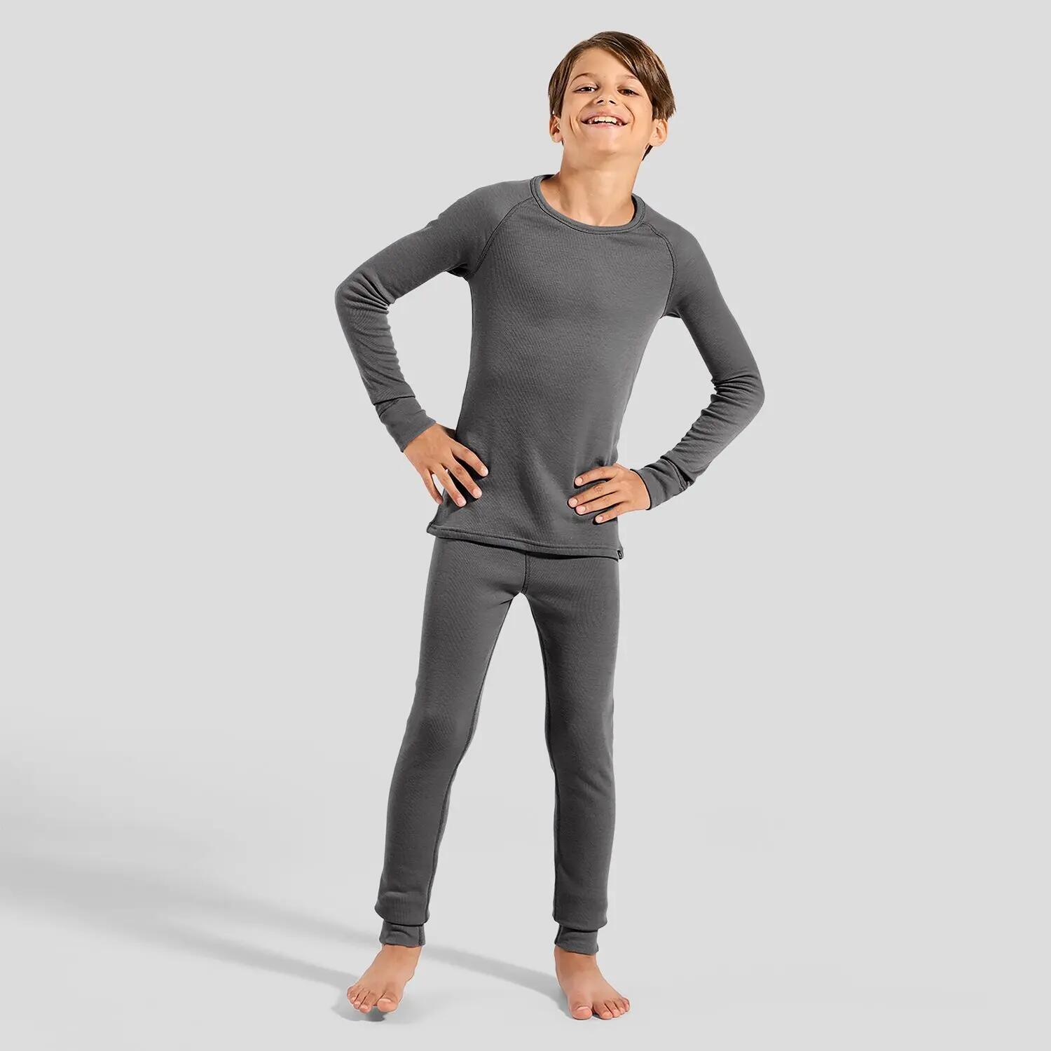 Maillot Manches Longues Odlo Active Warm Eco Gris Enfant 5/8