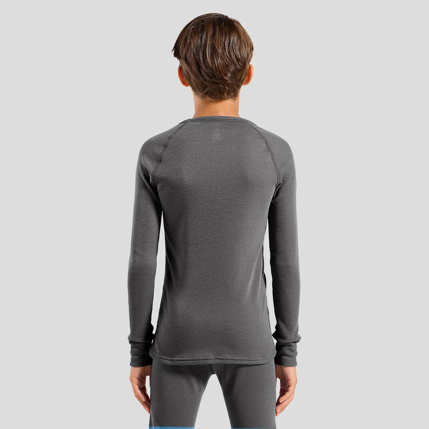 Maillot Manches Longues Odlo Active Warm Eco Gris Enfant 4/8