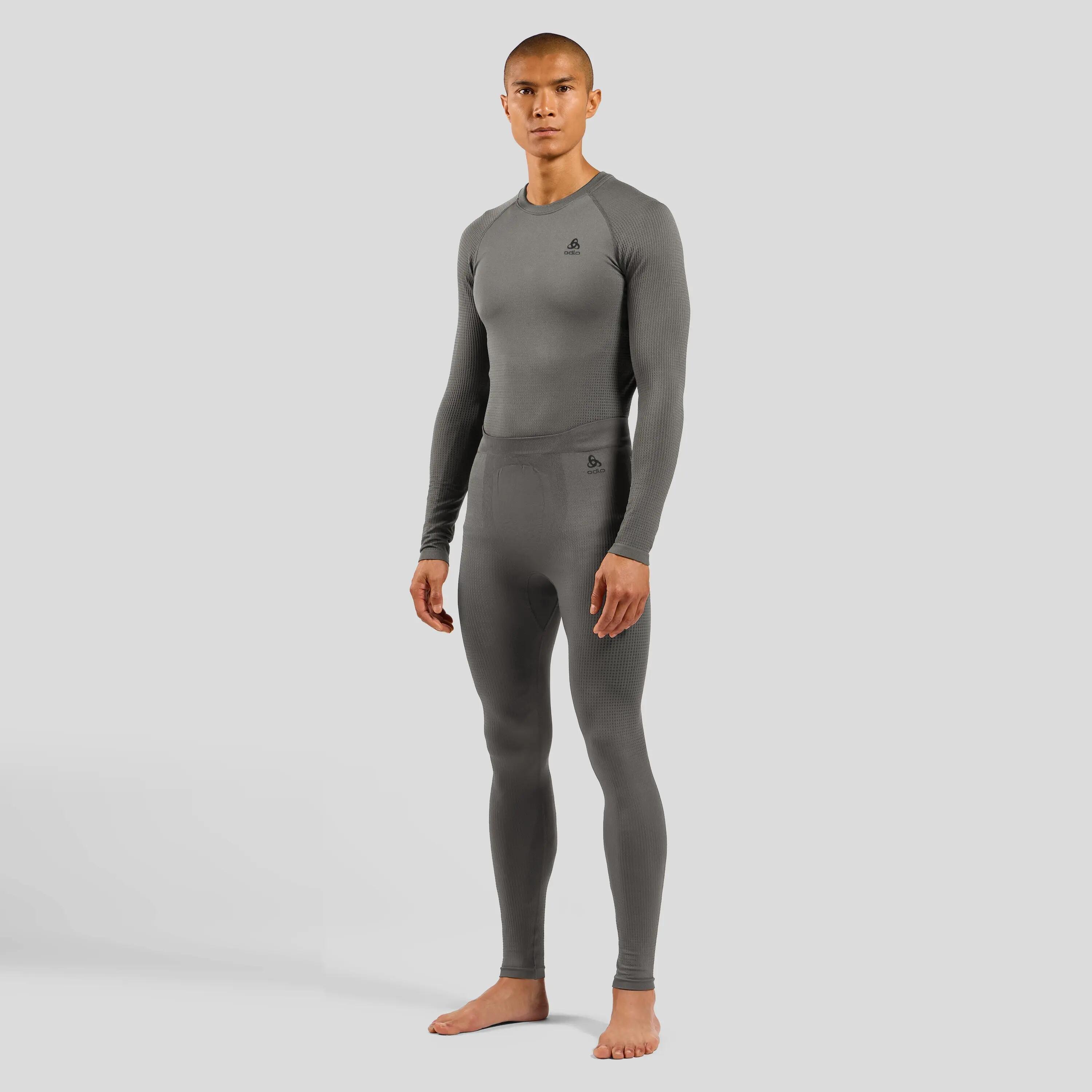 Collant Long Odlo Performance Warm Eco Gris / Noir 5/8