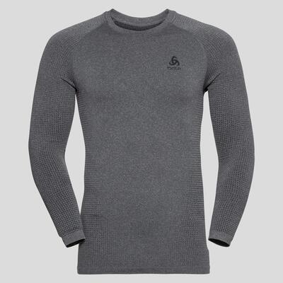 Odlo bl top crew neck l/s performance warm ec thermoshirt grijs gem s