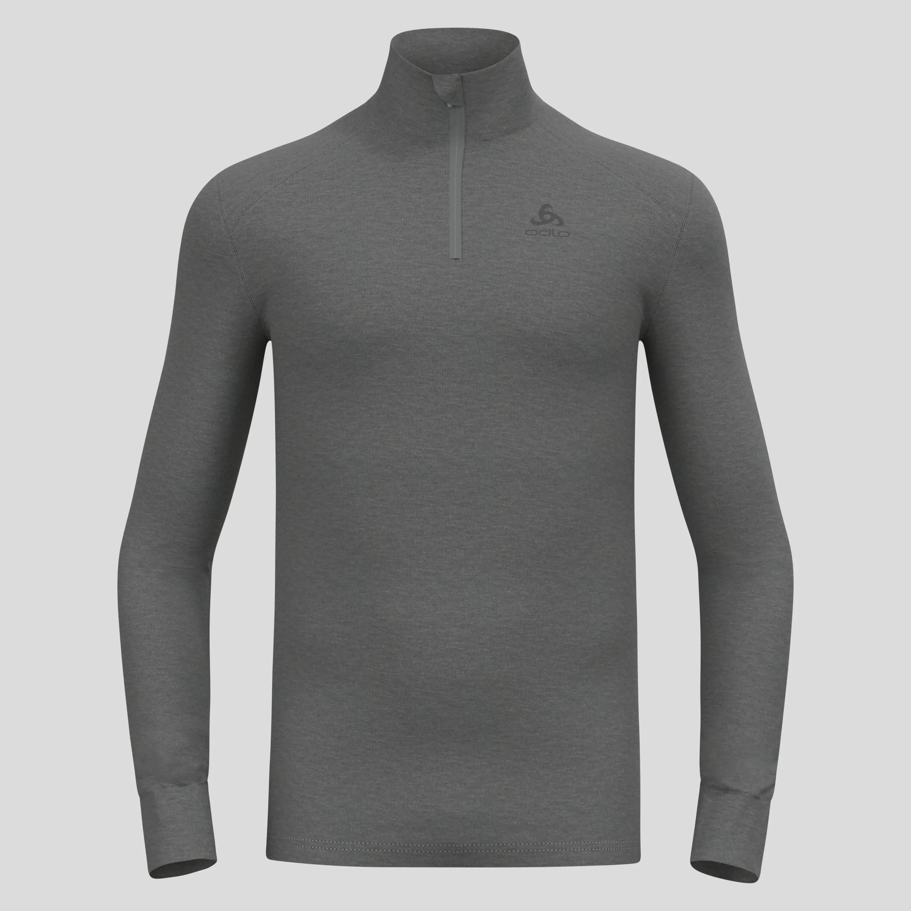 T-shirt à col montant zippé Active Warm pour homme ODLO 5/8