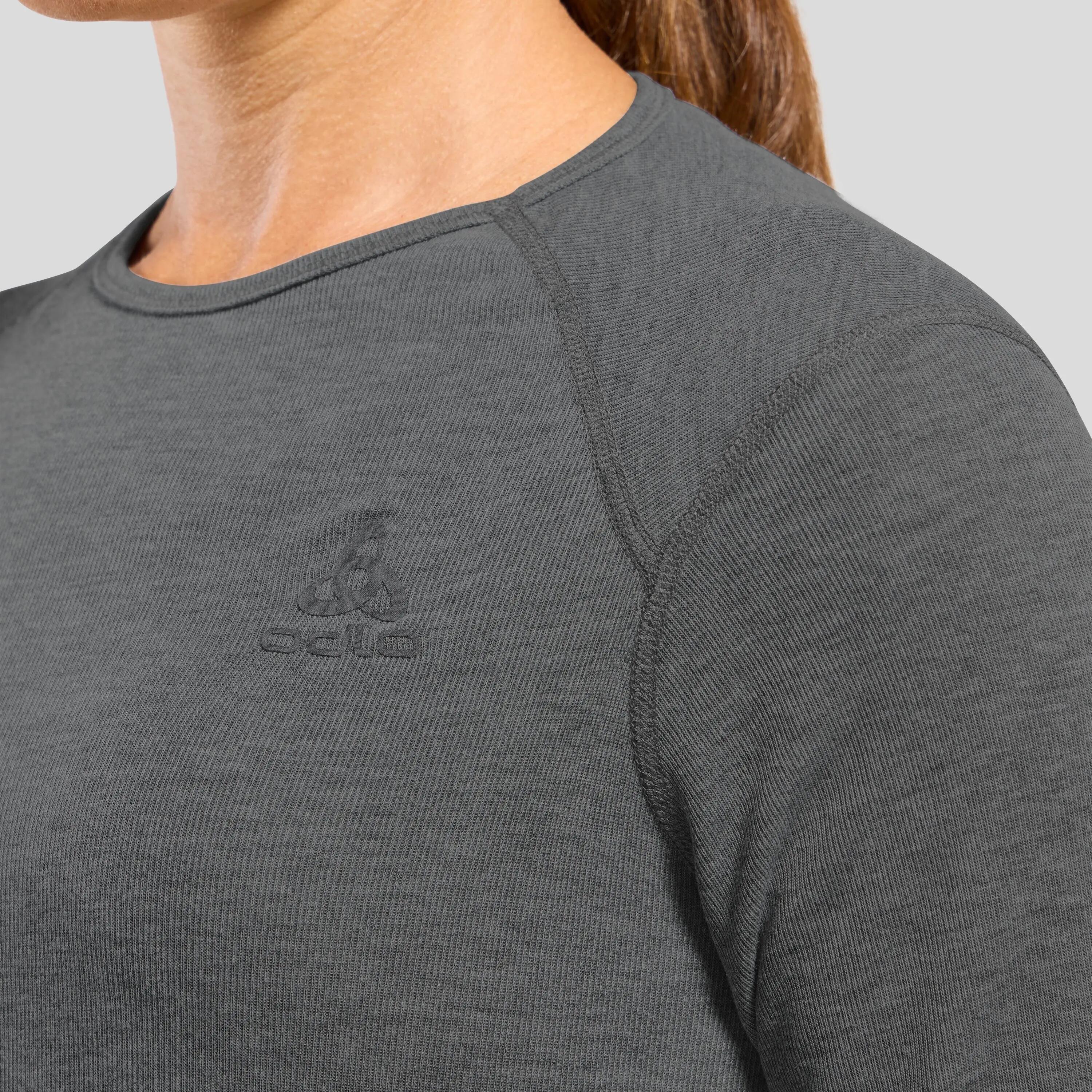 Maillot Manches Longues Odlo Active Warm Eco Gris Femme 3/12