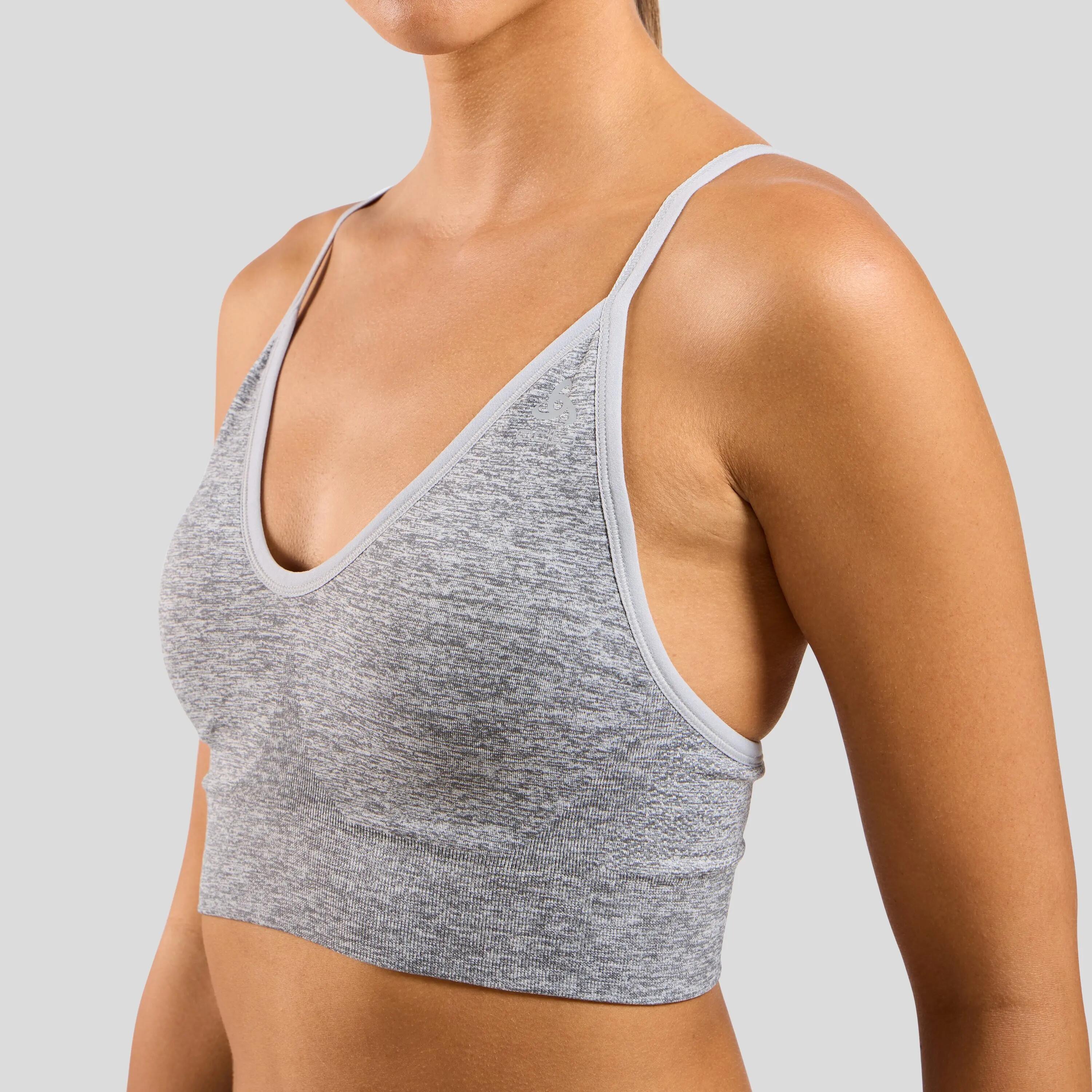 Top sportowy damski Padded Seamless Soft 2.0 szary 3/7