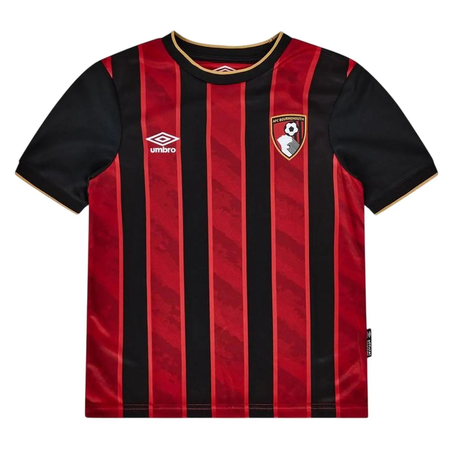 Umbro Childrens/Kids AFC Bournemouth Ribbed Collar Football Jersey