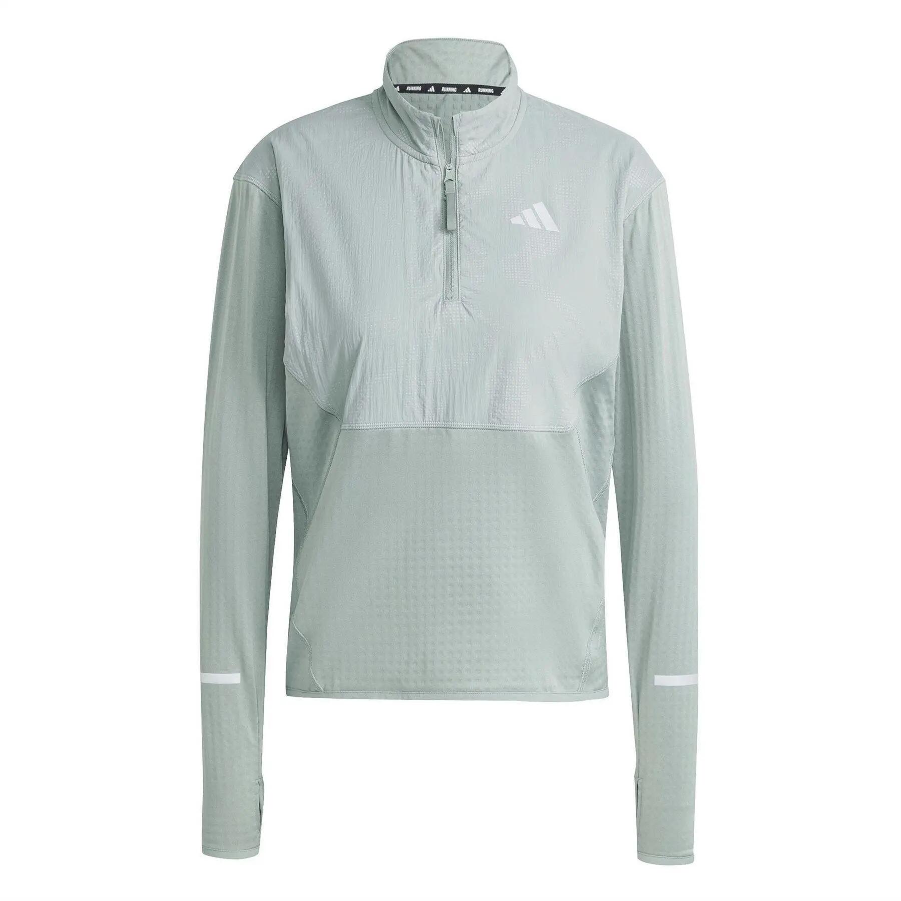 Adidas Womens/Ladies Hi-Vis Half Zip Tracksuit Top