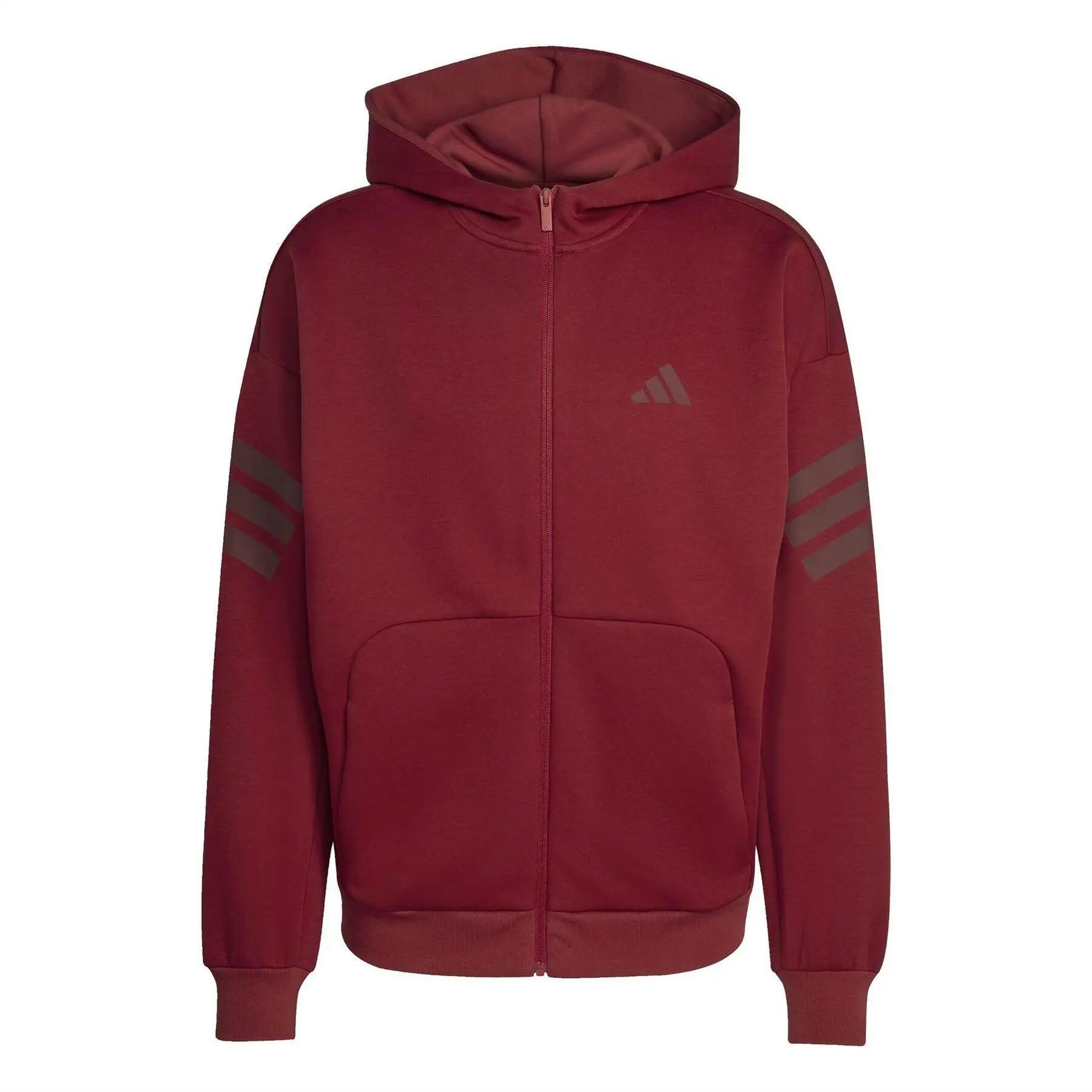 Adidas Mens Future Icons Full Zip Hoodie