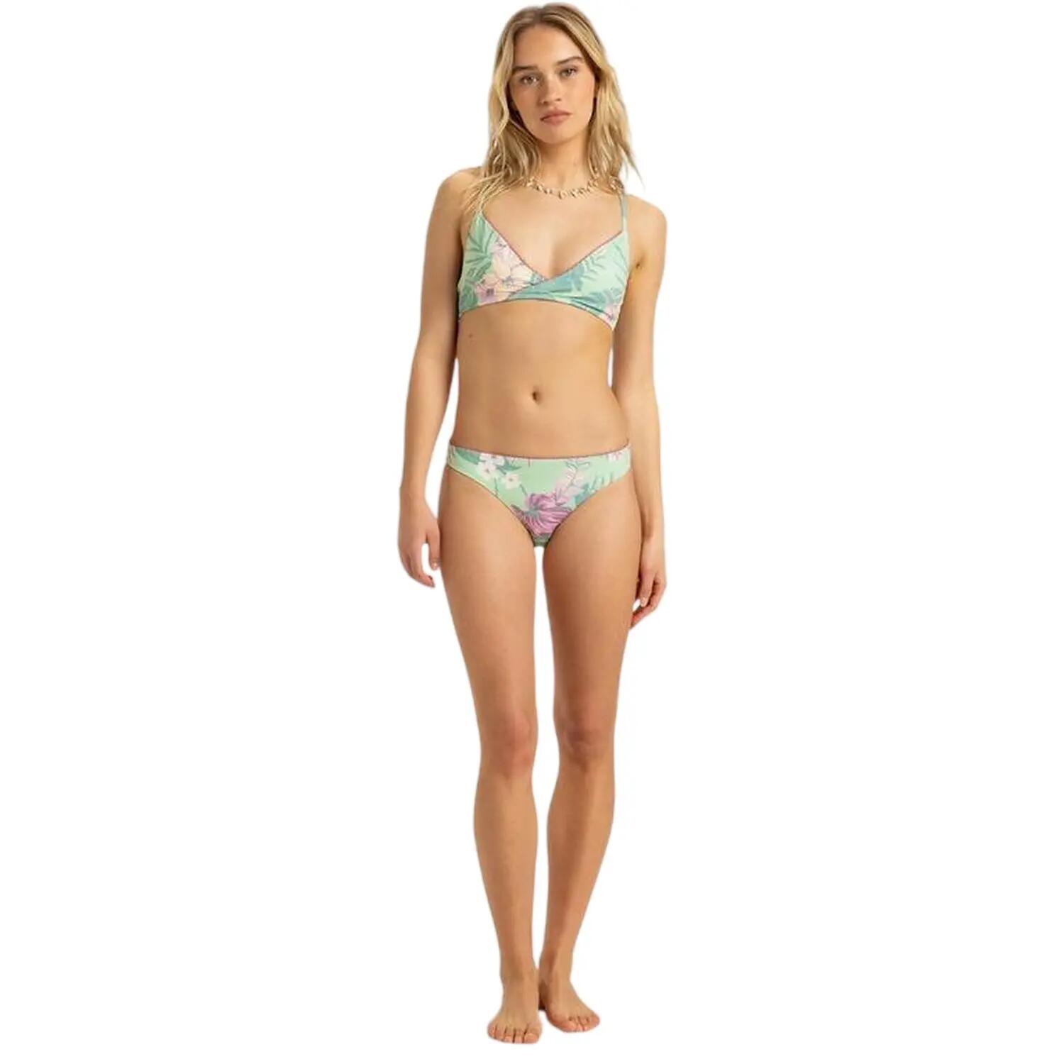 Roxy Womens/Ladies Floral Pattern Triangle Cups Bikini Top Set