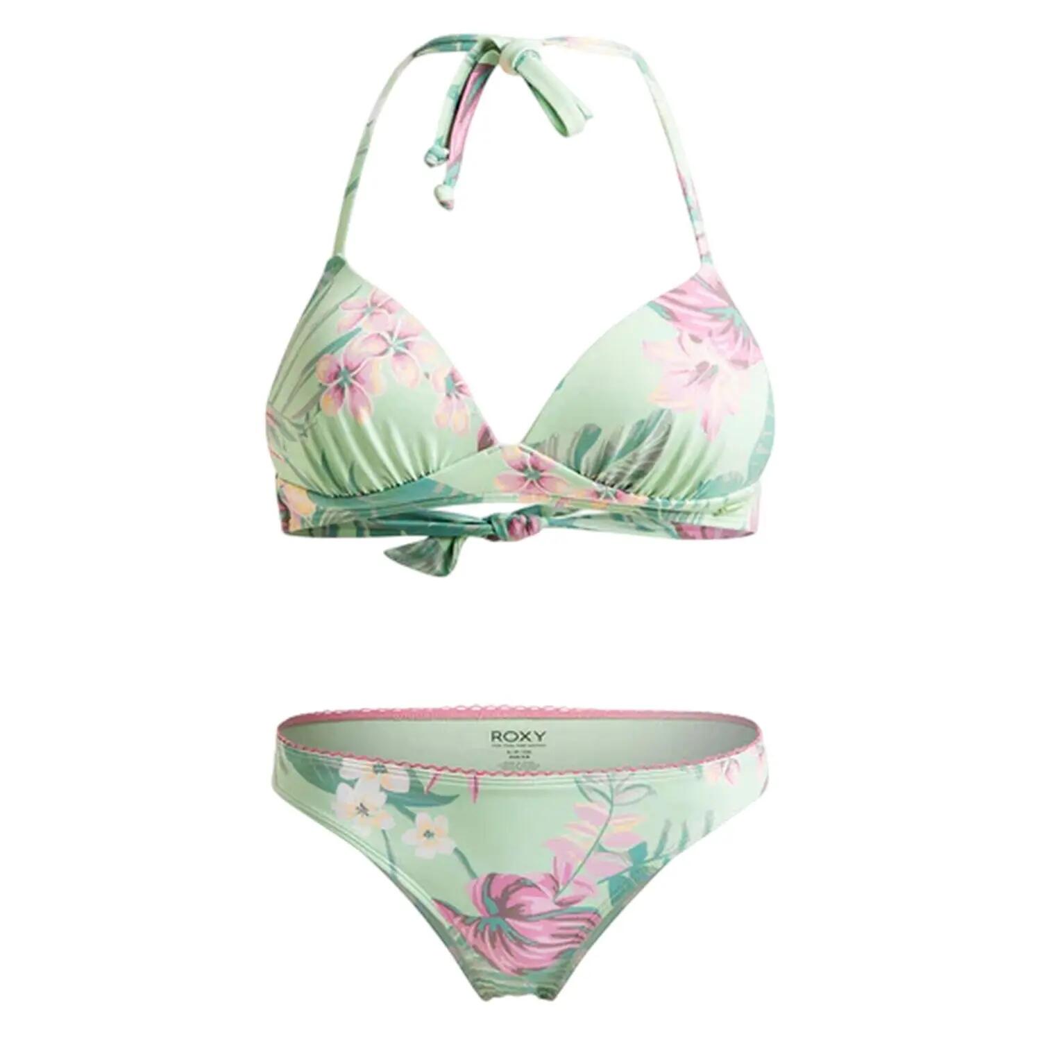 Roxy Womens/Ladies Floral Triangle Cups Bikini Set
