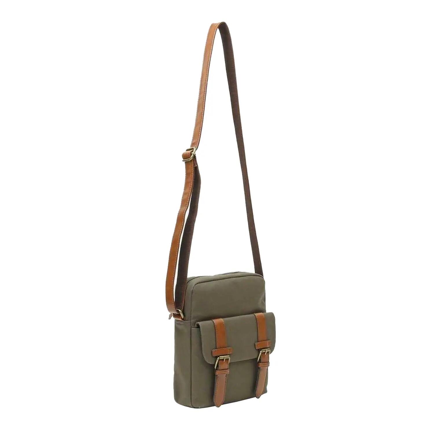 Firetrap Waxed Canvas Crossbody Bag