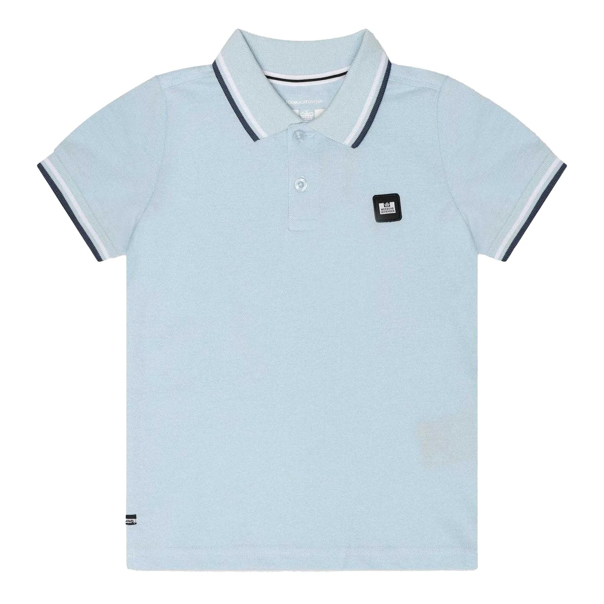 Weekend Offender Childrens/Kids Amorite Tipped Cotton Polo Shirt