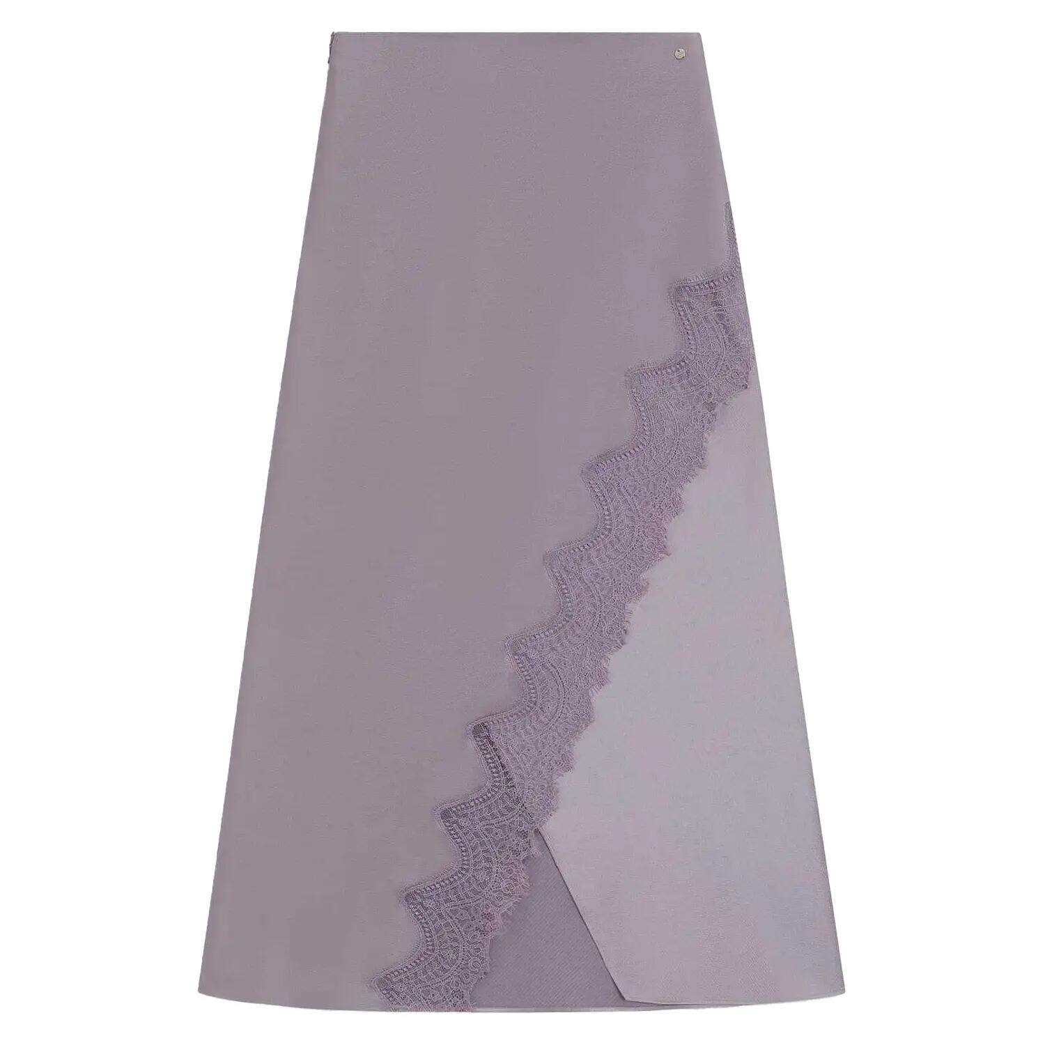 Boss Womens/Ladies Lace Trim Satin Maxi Skirt