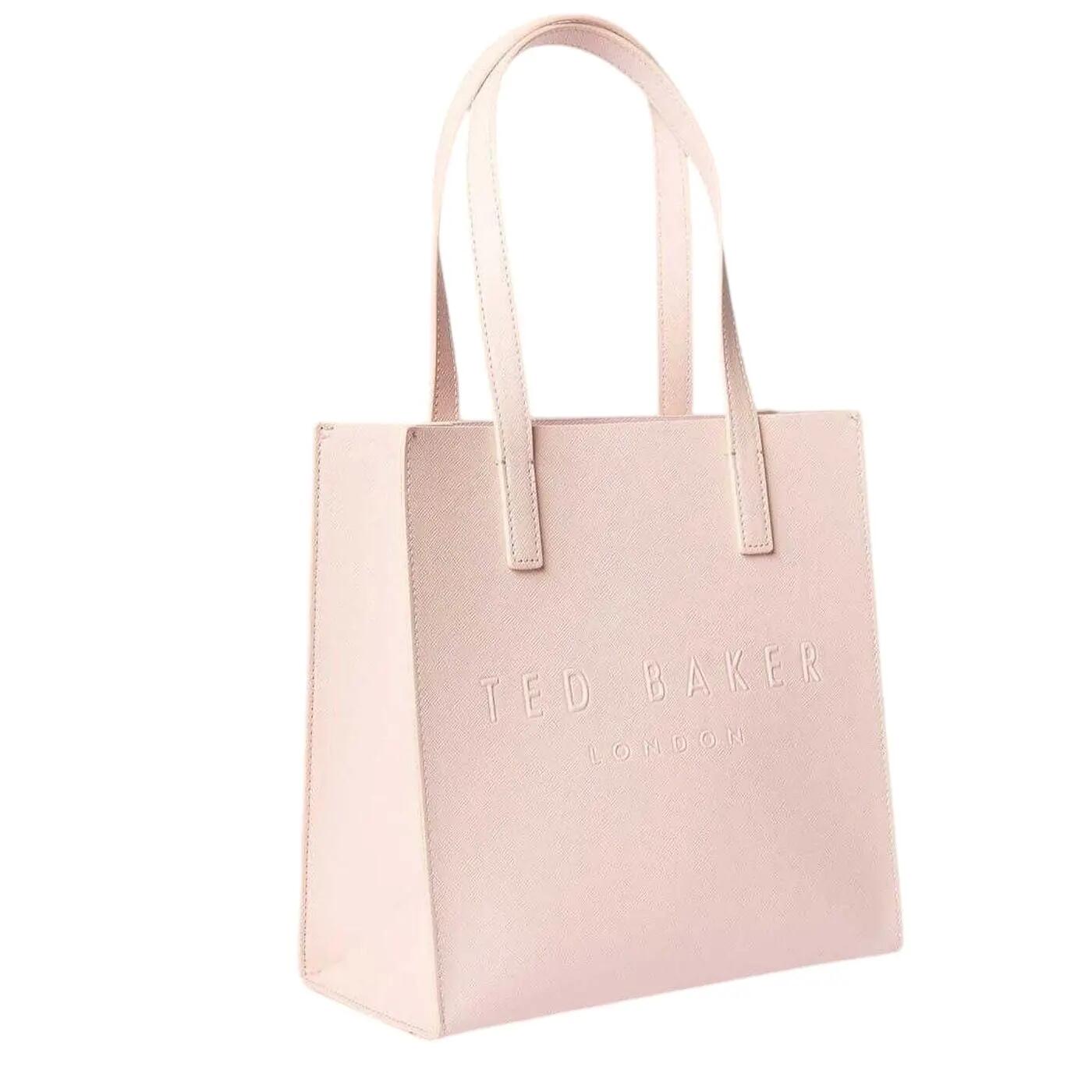 Ted Baker Soocon Logo Faux Leather Shopper Bag