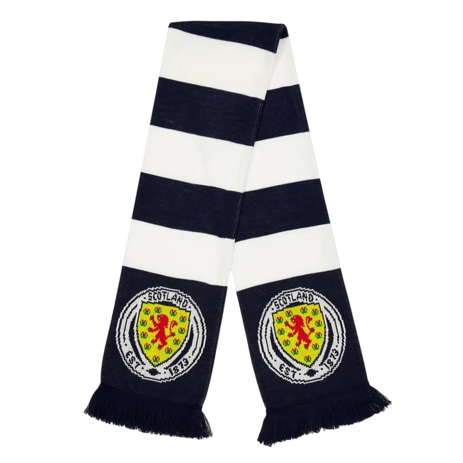 Scotland Crest Acrylic Stripes Scarf