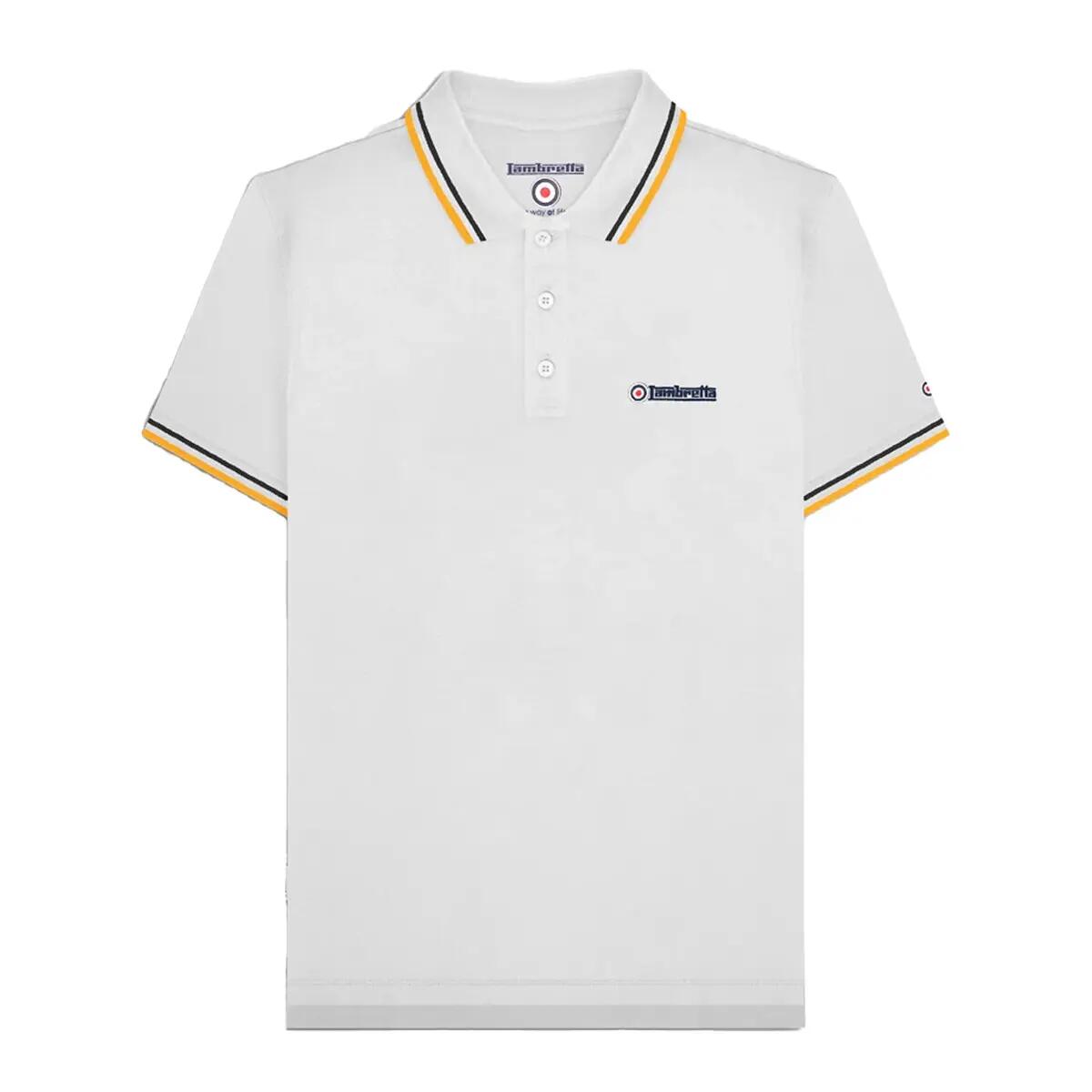 Lambretta Mens Twin Tip Polo Shirt