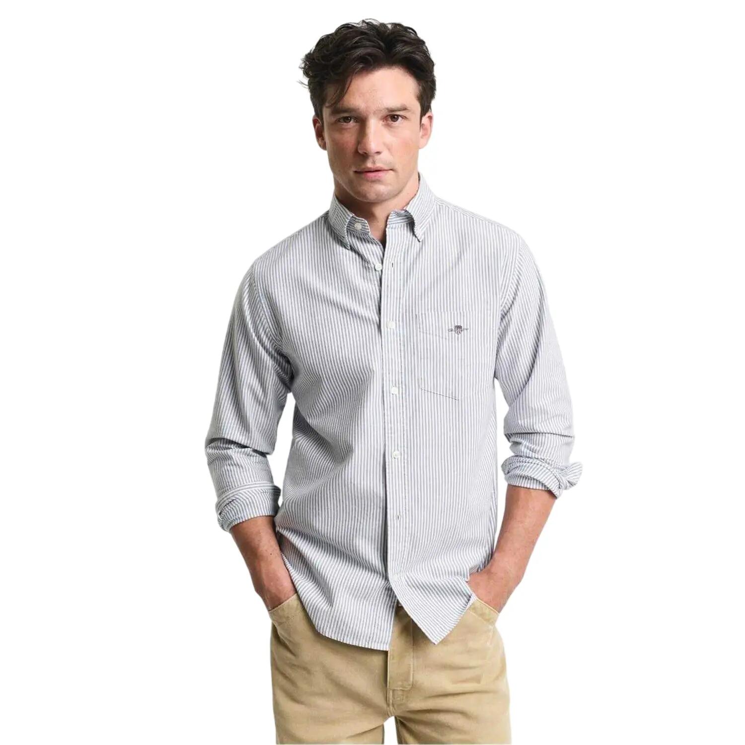 Gant Mens Classic Stripe Detail Oxford Button-Down Shirt