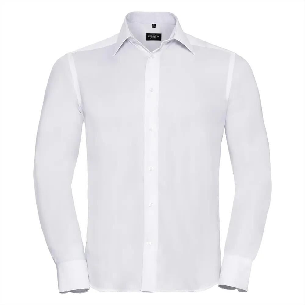 Russell Collection Mens Long Sleeve Ultimate Non-Iron Shirt