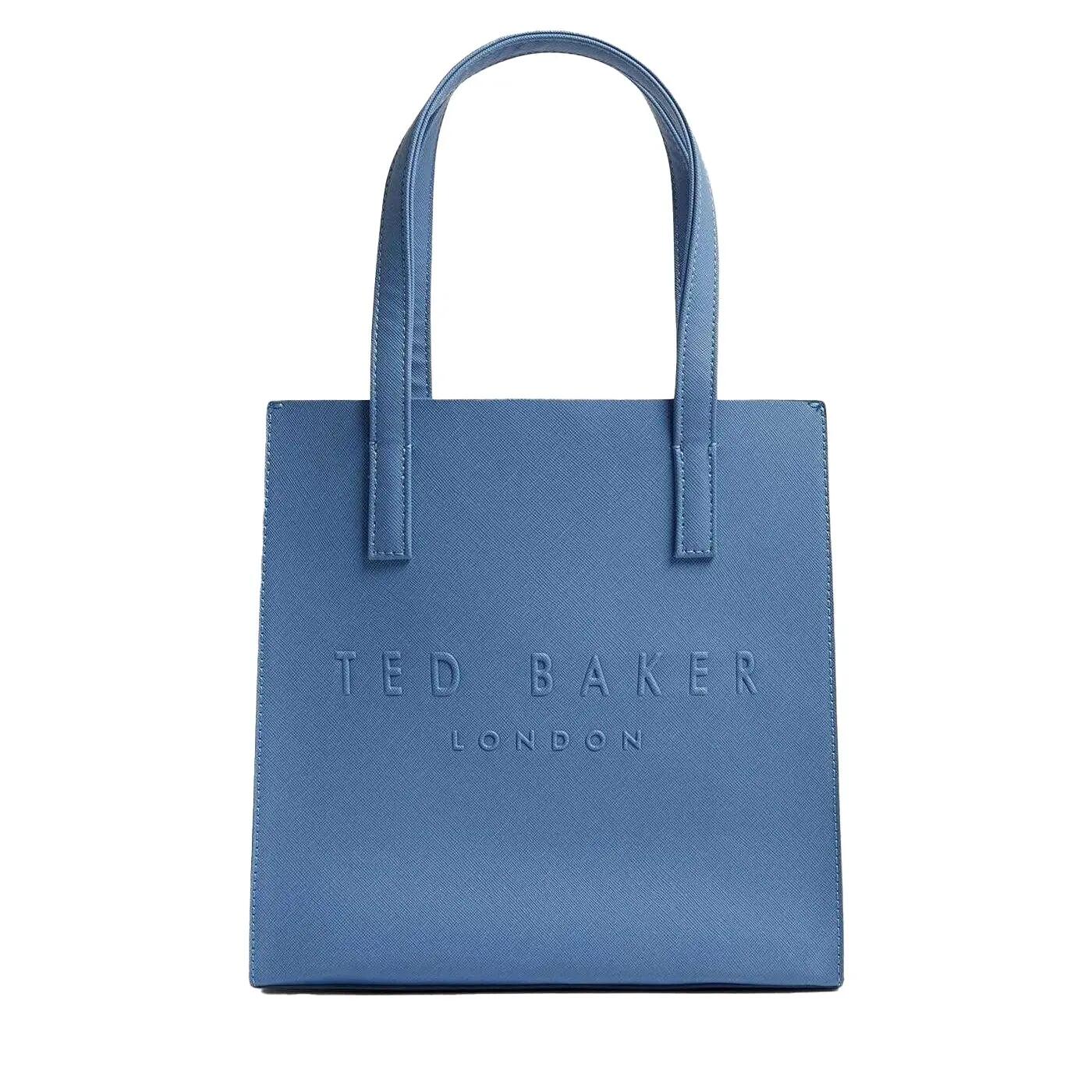 Ted Baker Soocon Logo Faux Leather Shopper Bag