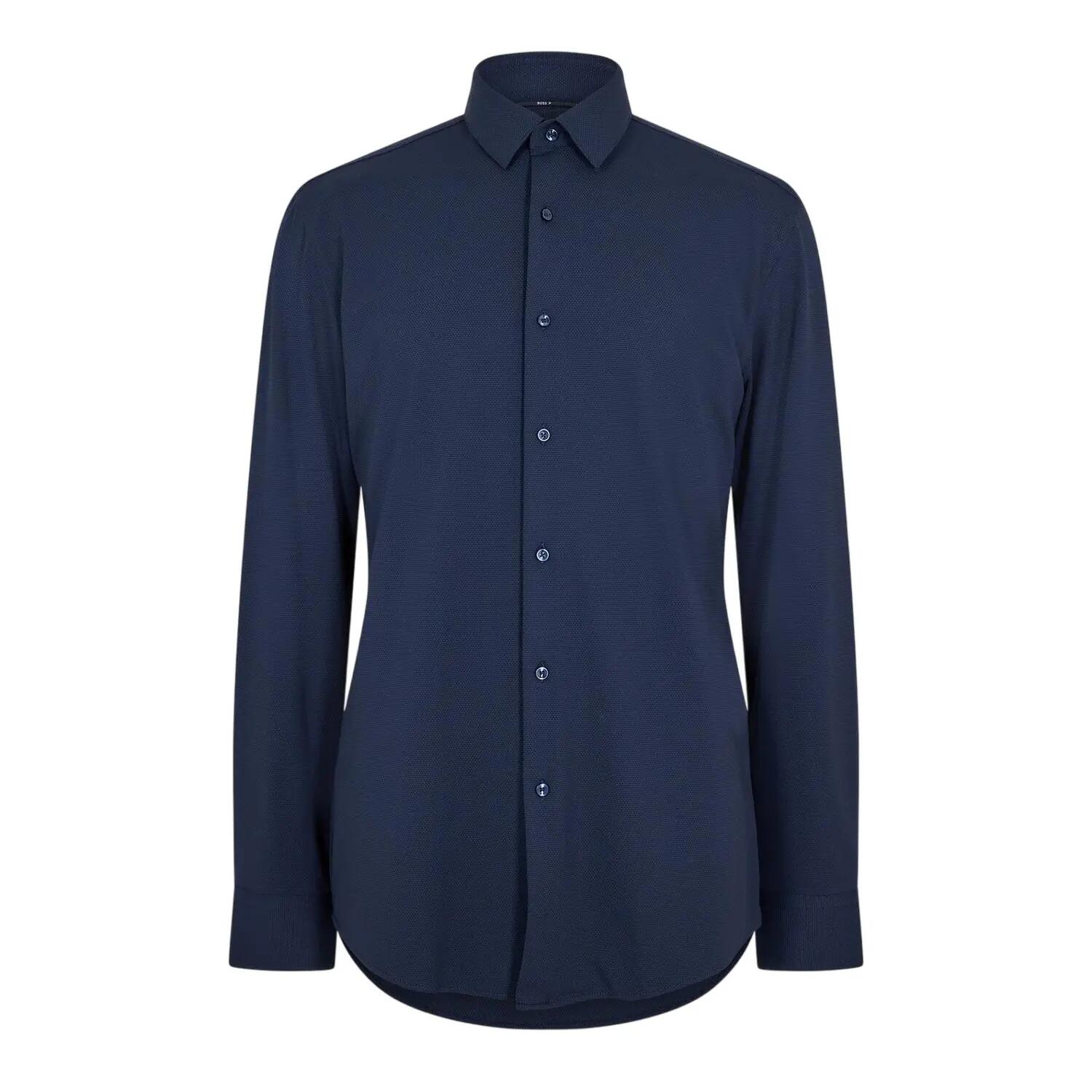 Boss Mens Oxford Point Collar Long-Sleeved Shirt