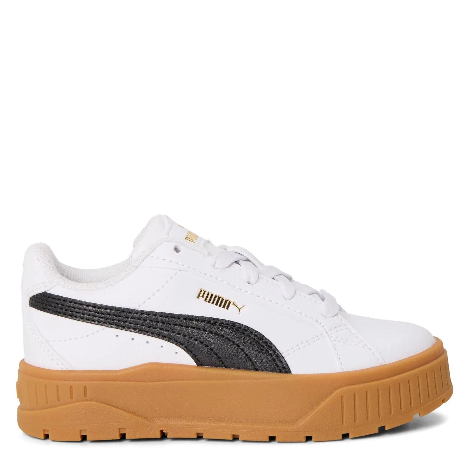 Puma Childrens/Kids Karmen II Leather Platform Trainers