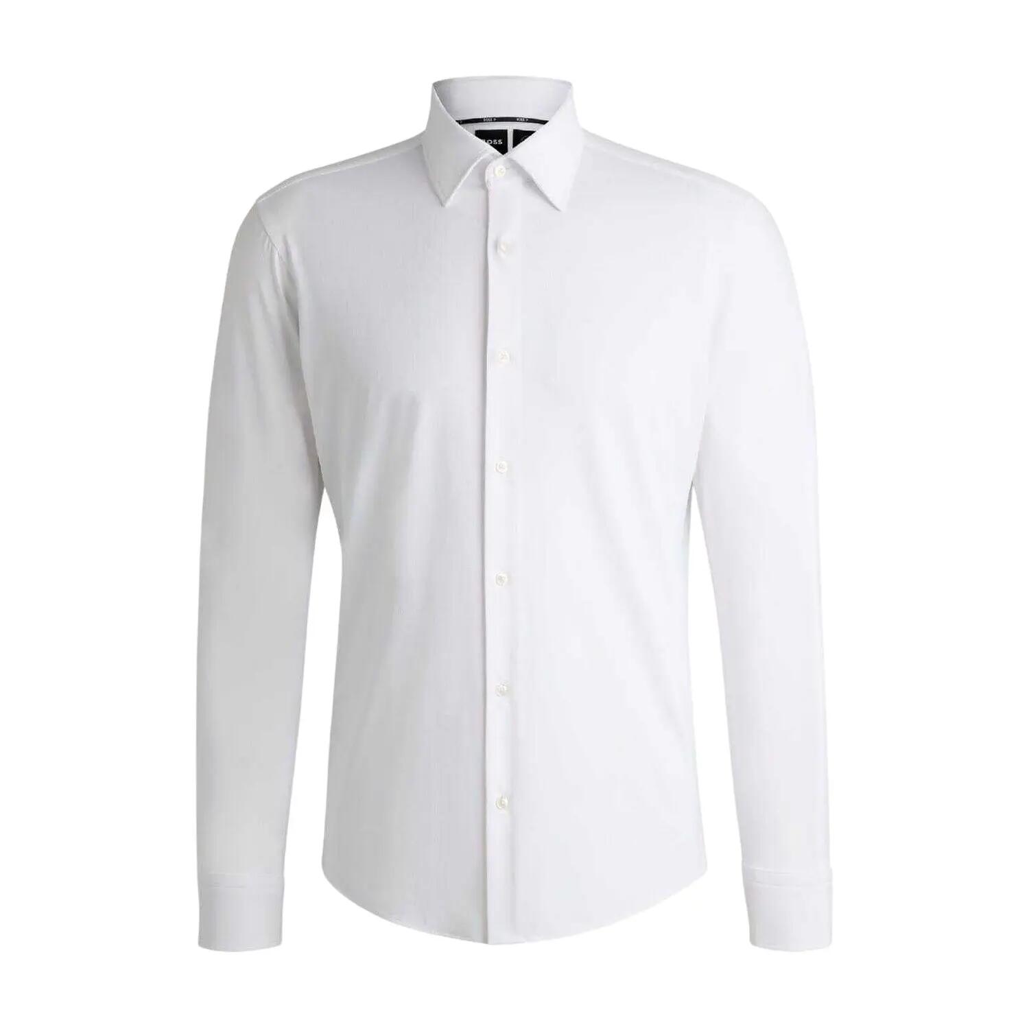 Boss Mens Joe Oxford Point Collar Long-Sleeved Shirt