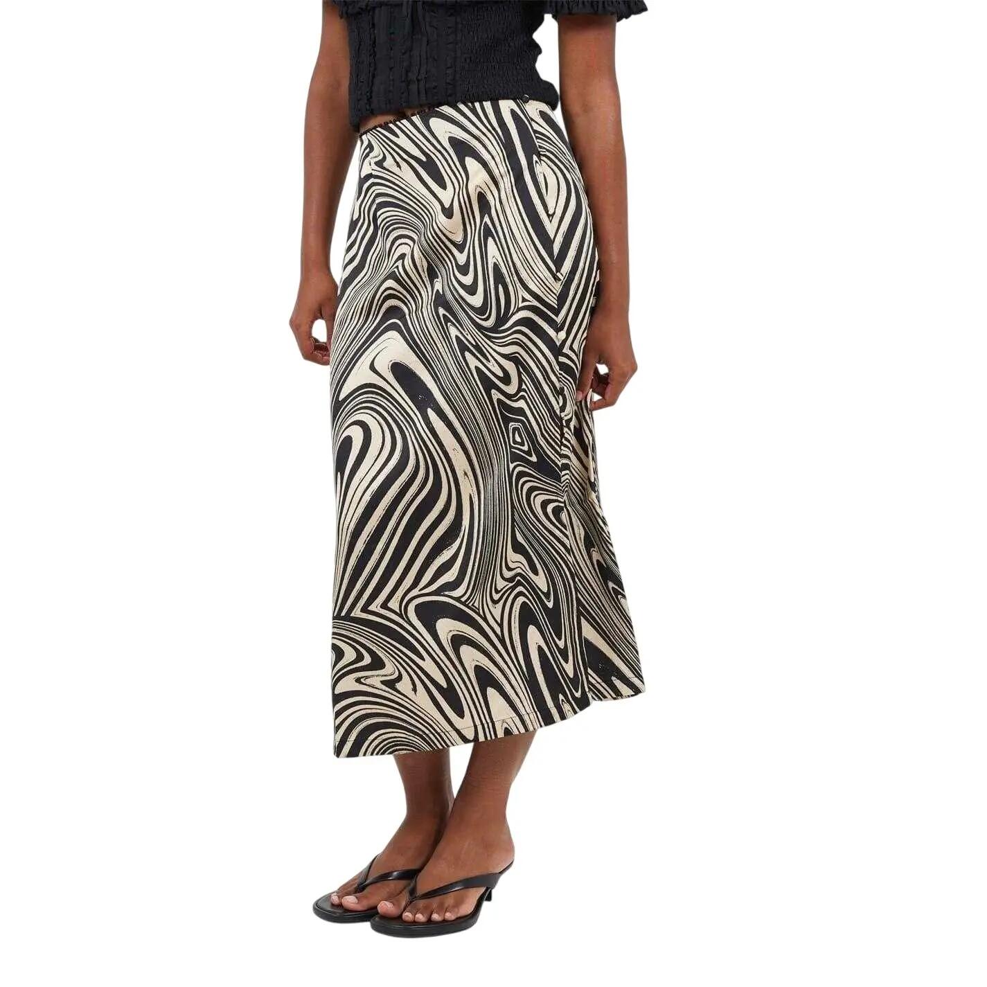 Brave Soul Womens/Ladies Swirl Print Midi Skirt