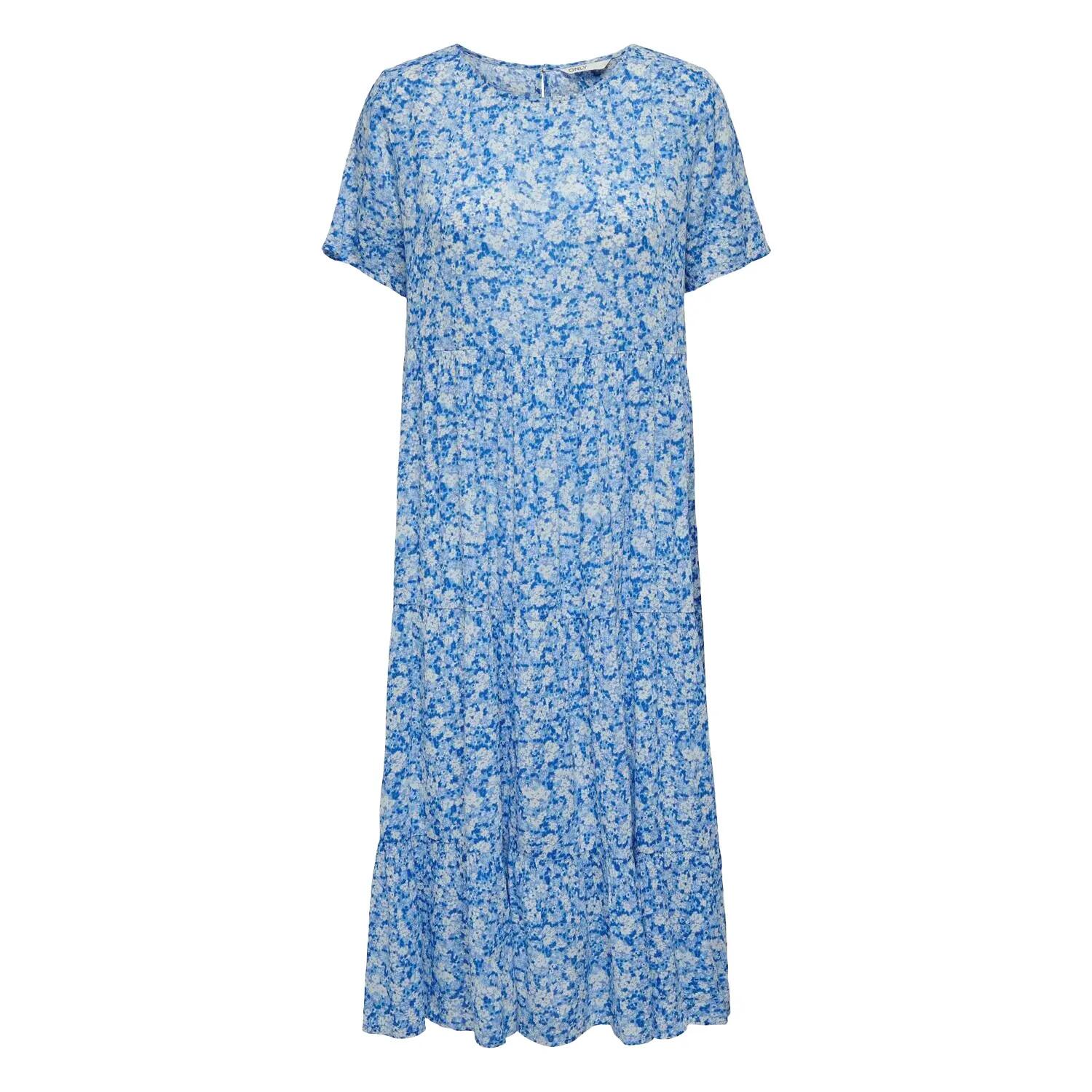 Only Womens/Ladies Floral Pattern Short-Sleeved Maxi Dress
