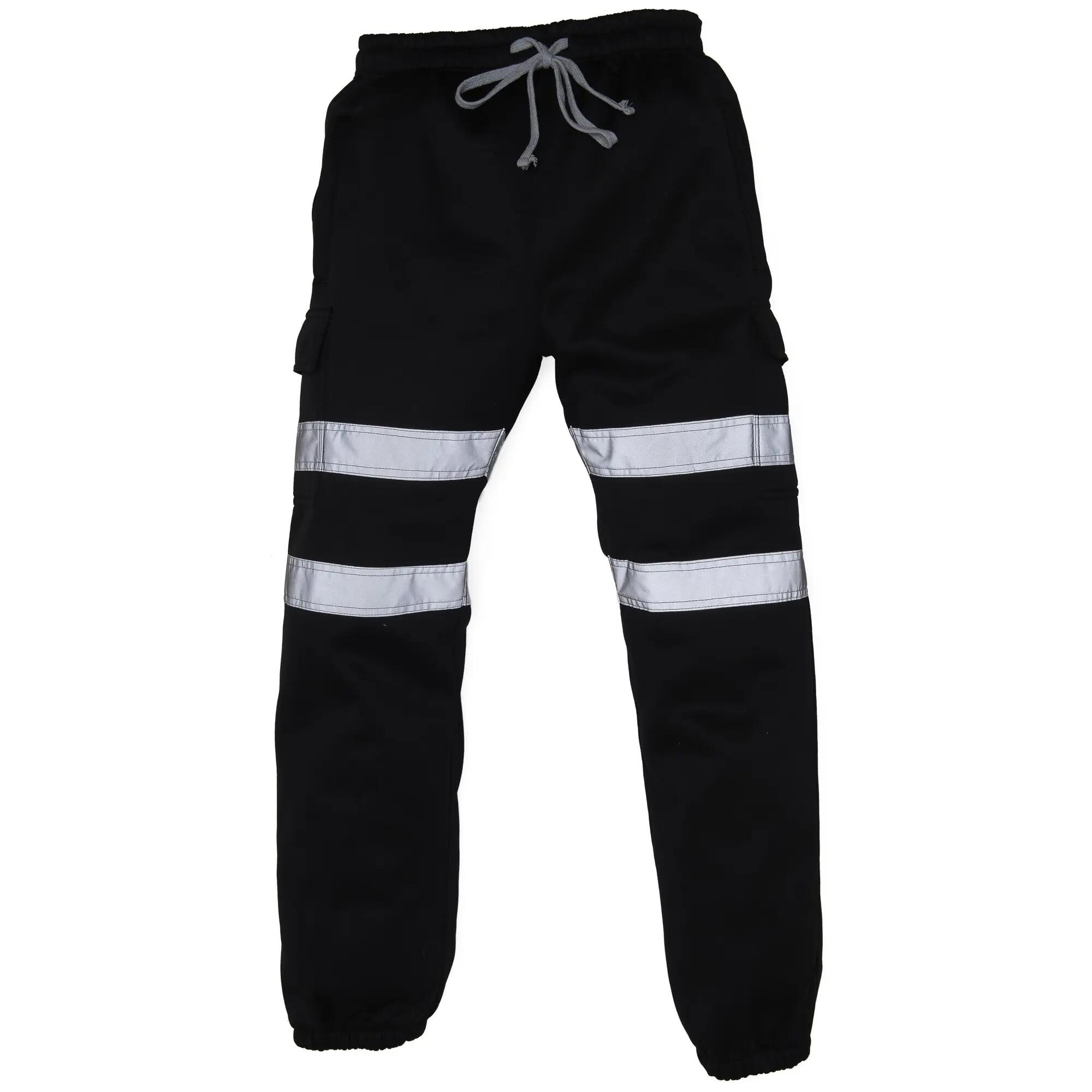 Yoko Mens Hi Visibility Reflective Work Jogging Bottoms