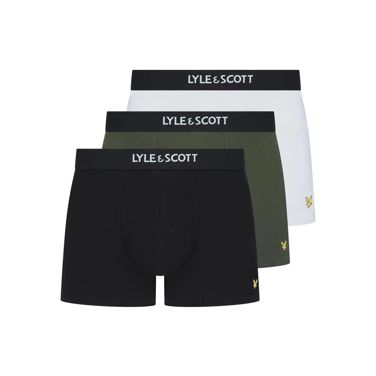 Lyle & Scott Mens Golf Devon Boxer Shorts (Pack of 3)