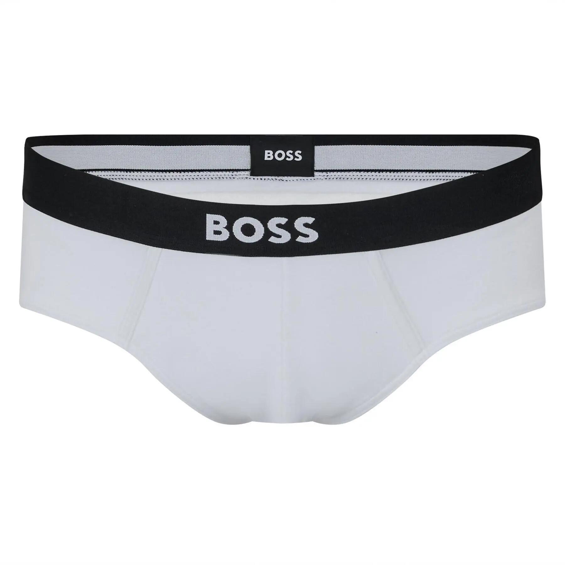 Boss Mens Logo Cotton Briefs (Pack of 3)