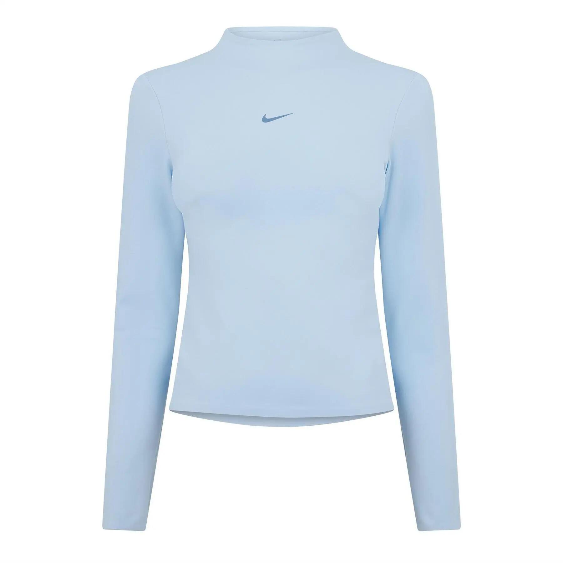 Nike Womens/Ladies Mock Neck Fitted Long-Sleeved Top