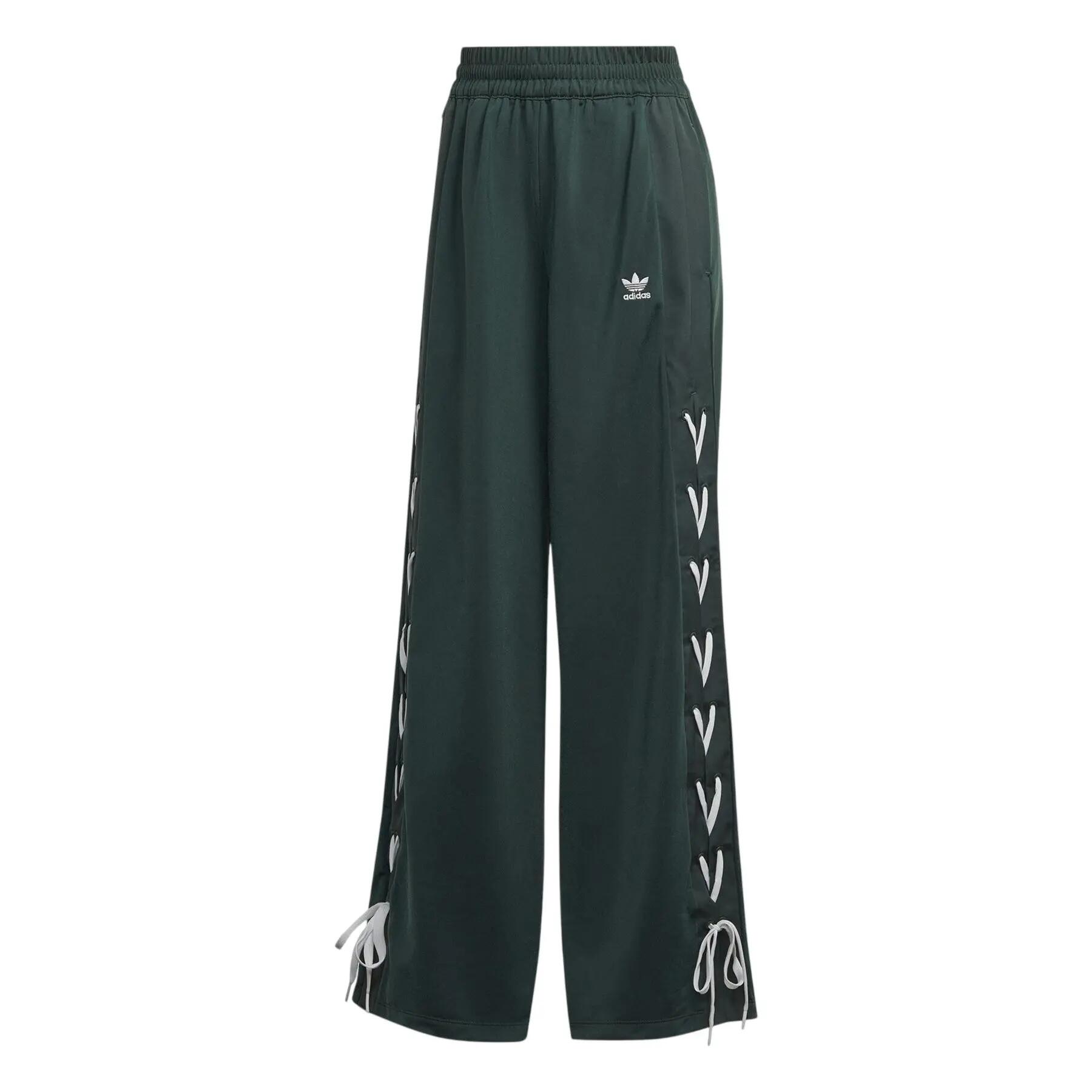 Adidas Womens/Ladies Lace Up Wide Leg Trousers