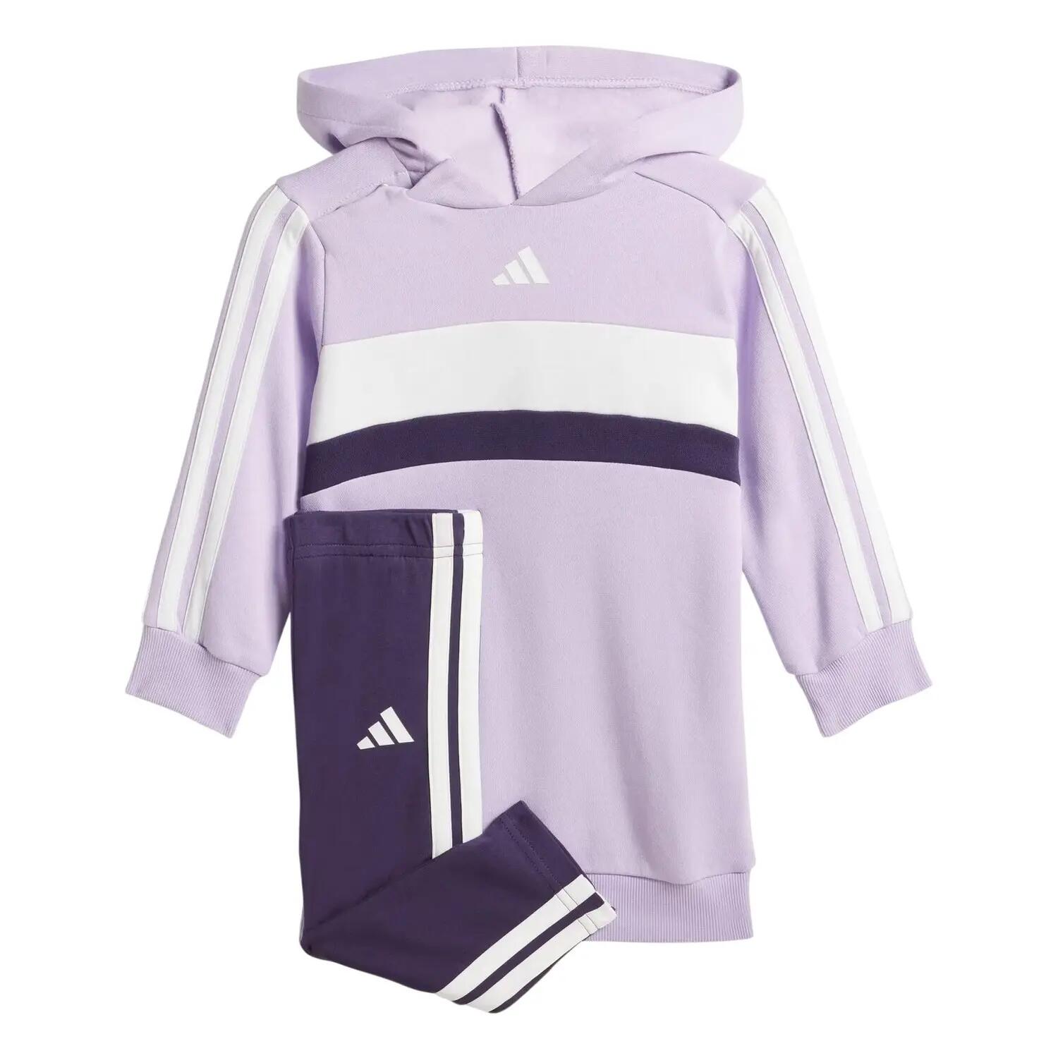 Adidas Toddler 3 Stripes Hoodie And Leggings Set