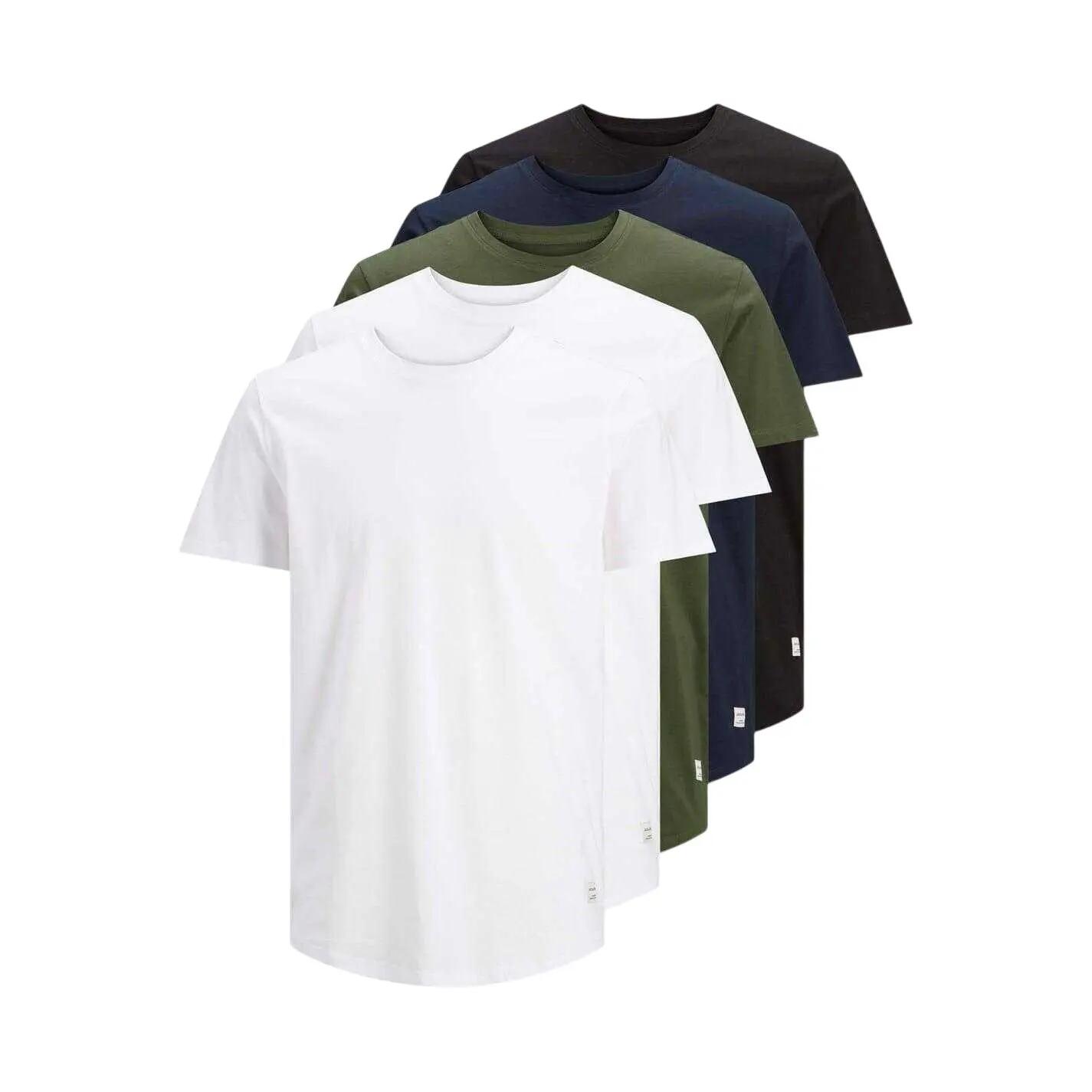 Jack And Jones Mens Noa Crew Neck T-Shirt (Pack of 5)