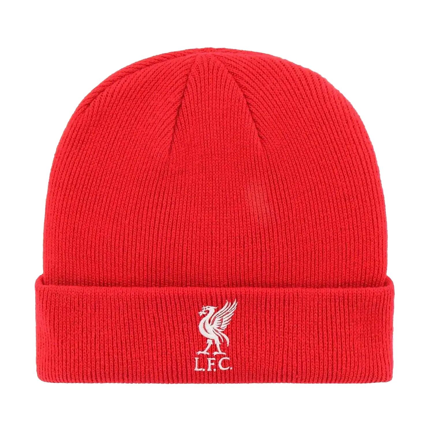 Liverpool FC Unisex Adult Team Ribbed Beanie