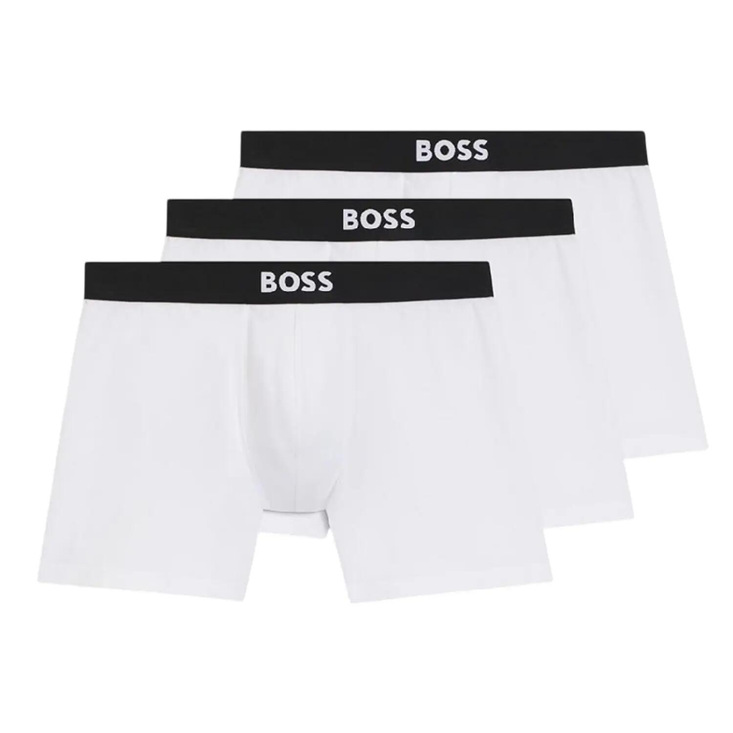Boss Mens Polycotton Boxer Briefs (Pack of 3)