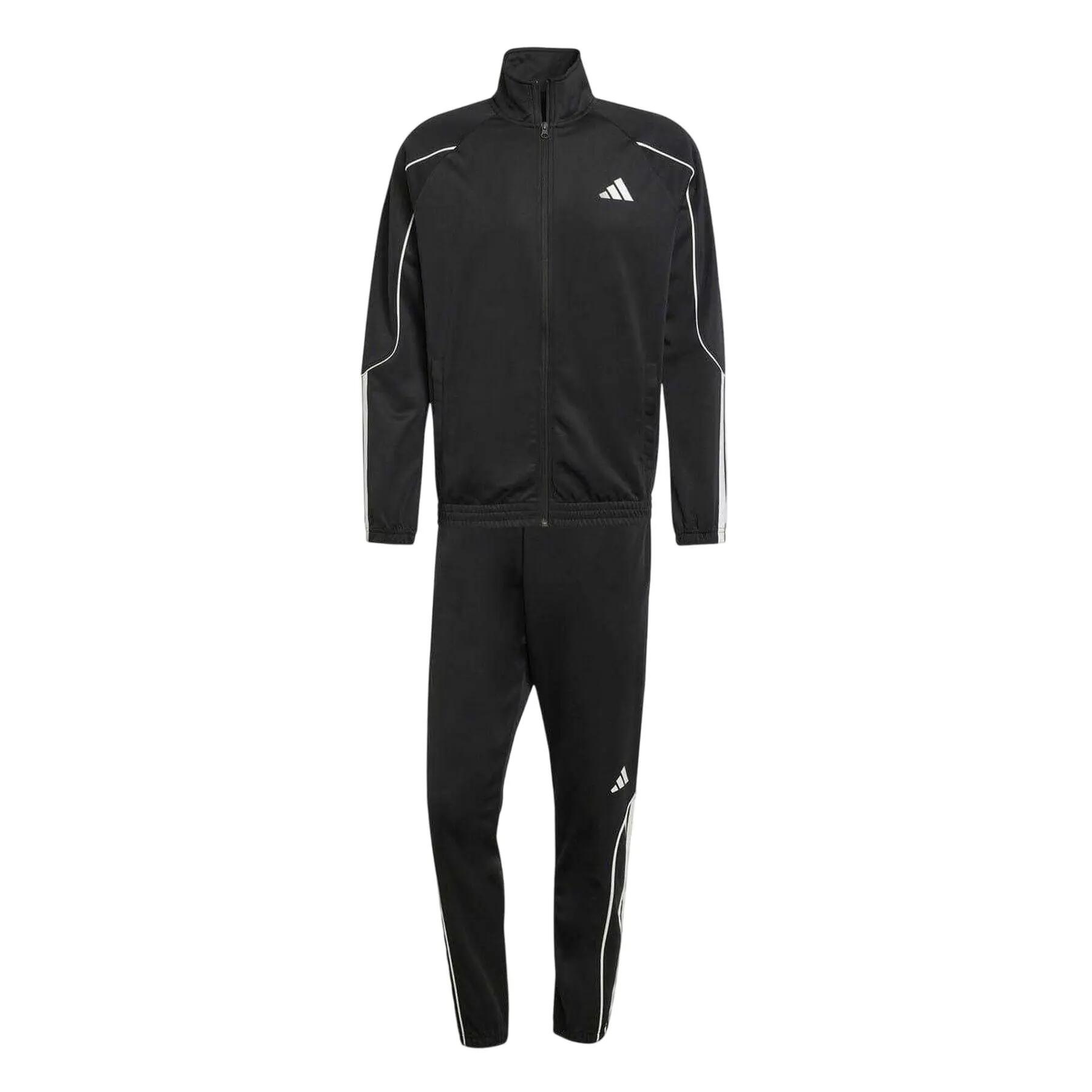Adidas Mens Stadium 3 Stripes Funnel Neck Tracksuit