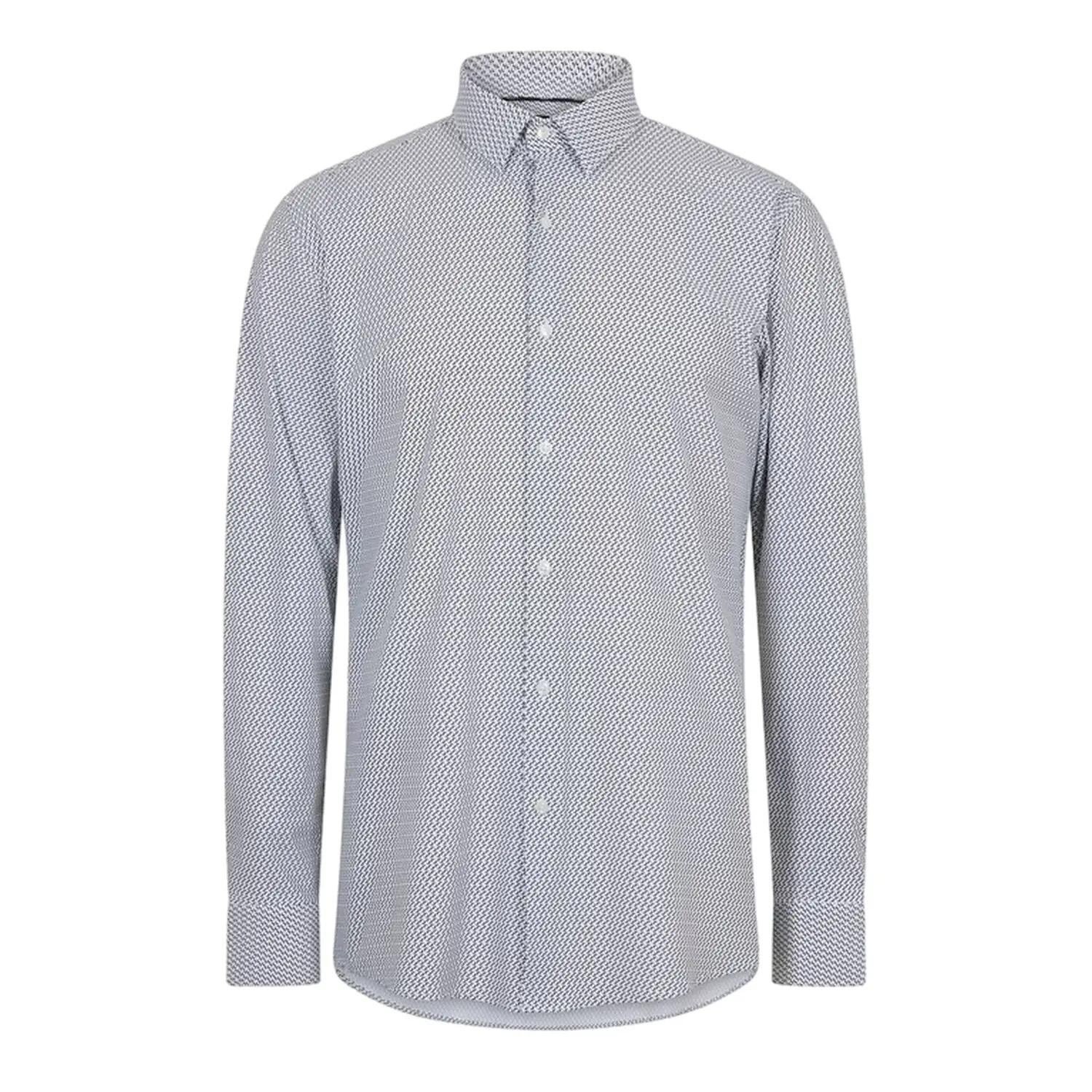 Boss Mens Hank S Oxford Kent Collar Long-Sleeved Shirt