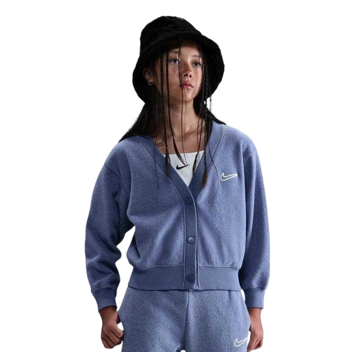Nike Girls V Neck 3/4 Sleeve Cardigan