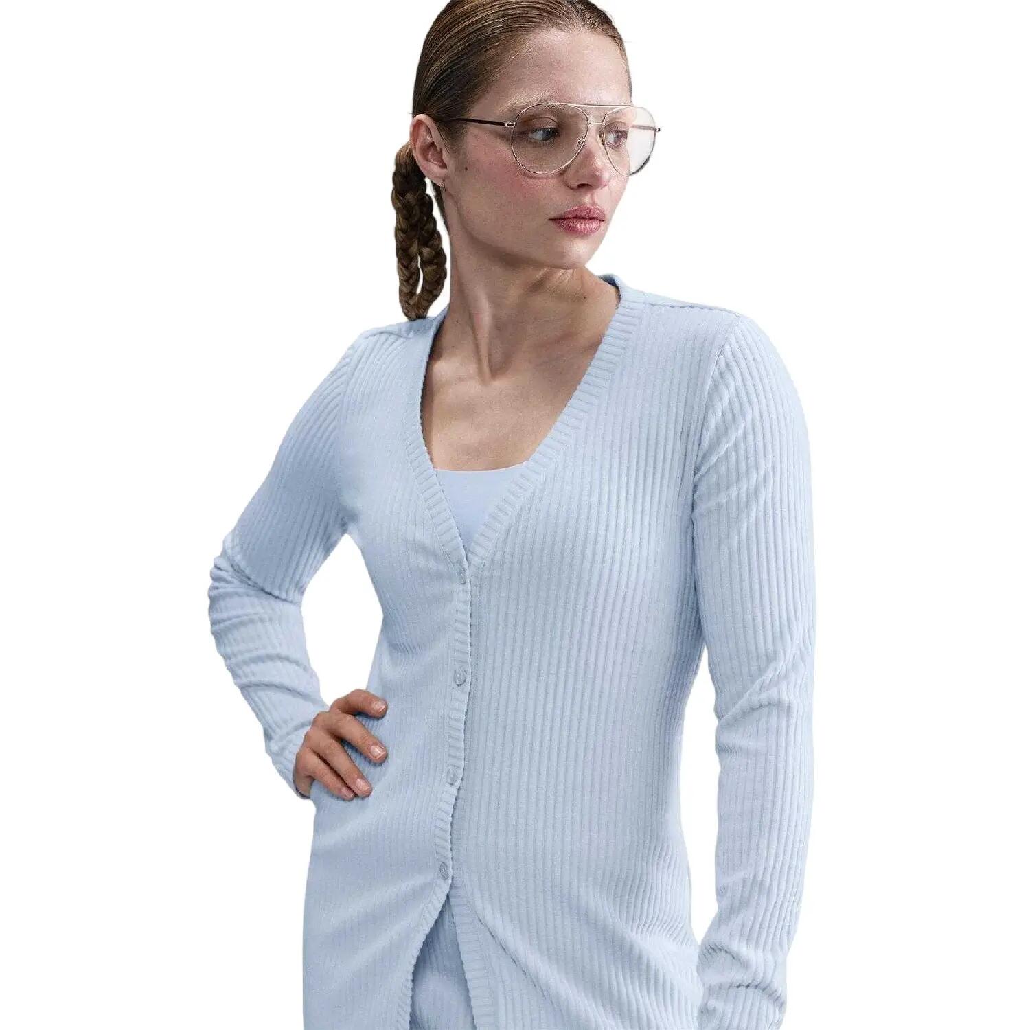 Nike Womens/Ladies Stitched Ribbed V Neck Cardigan