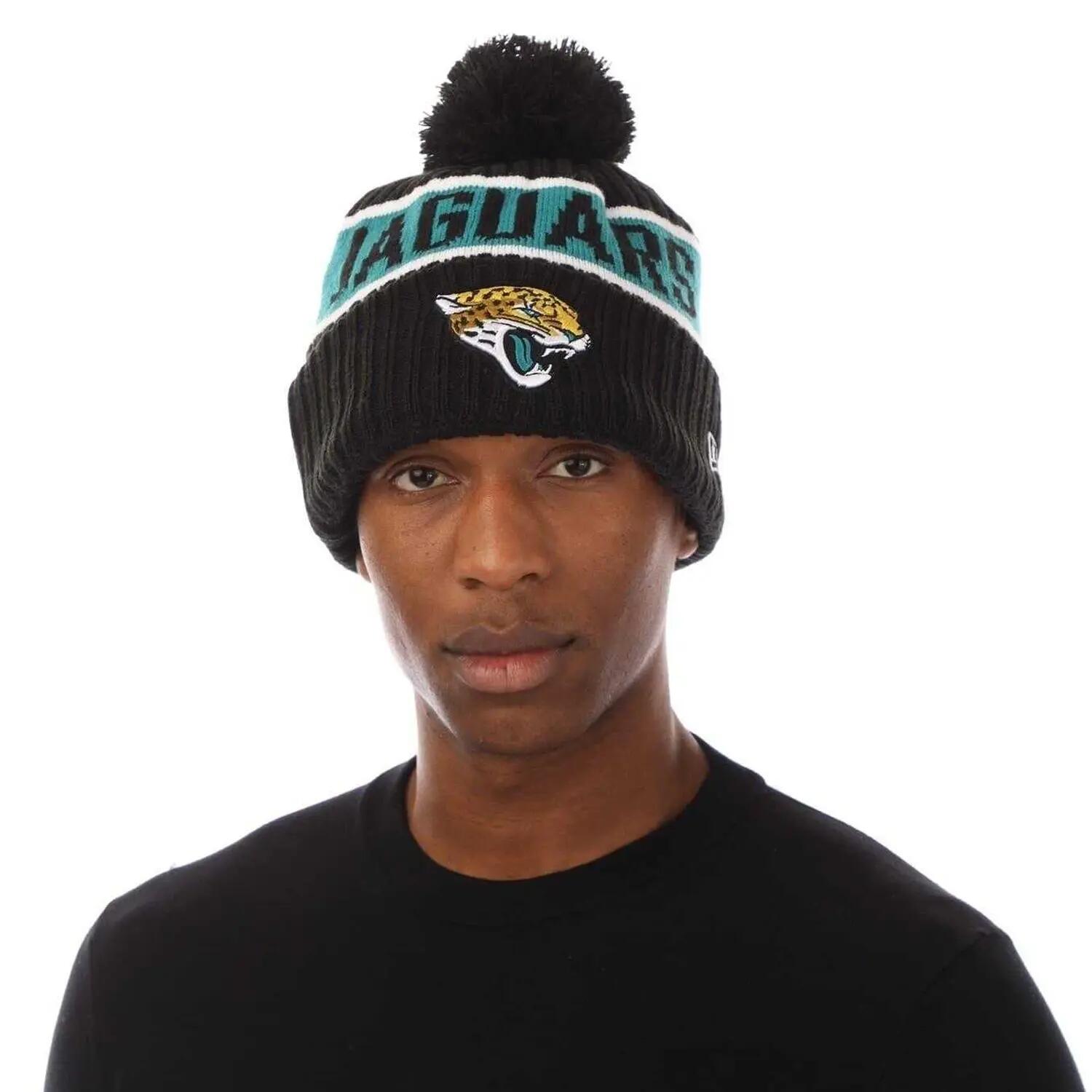 New Era Unisex Adult NFL Jacksonville Jaguars Pom Pom Beanie