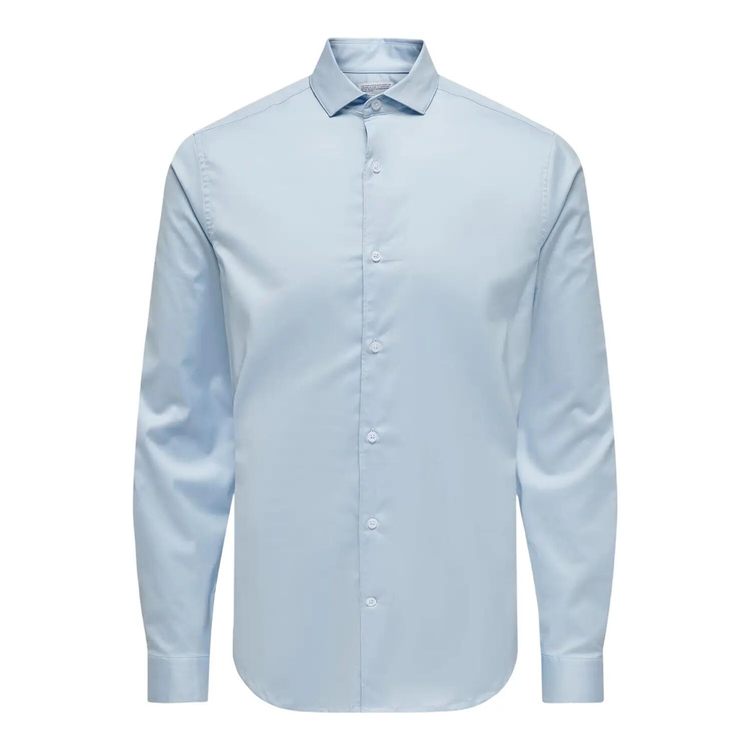 Only Mens Plain Point Collar Long-Sleeved Formal Shirt