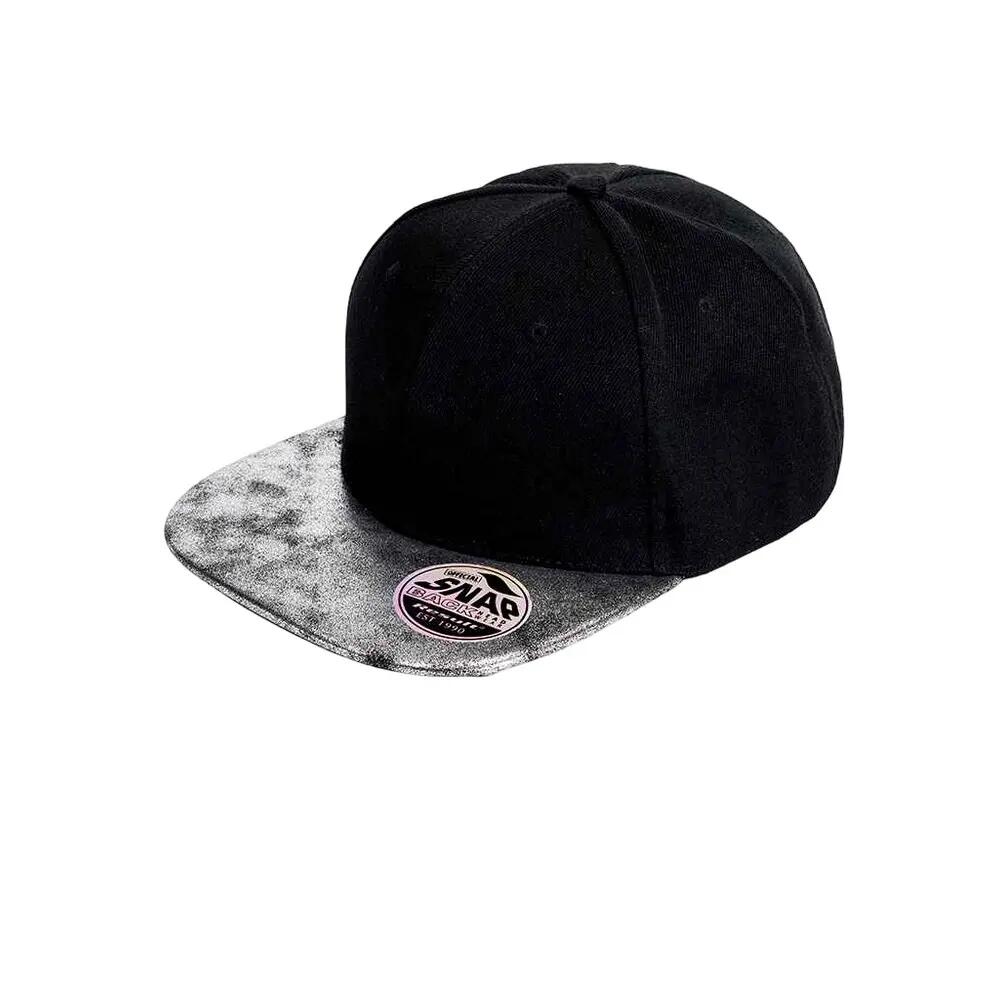 Result Headwear Unisex Adult Bronx Glitter Flat Peak Snapback Cap