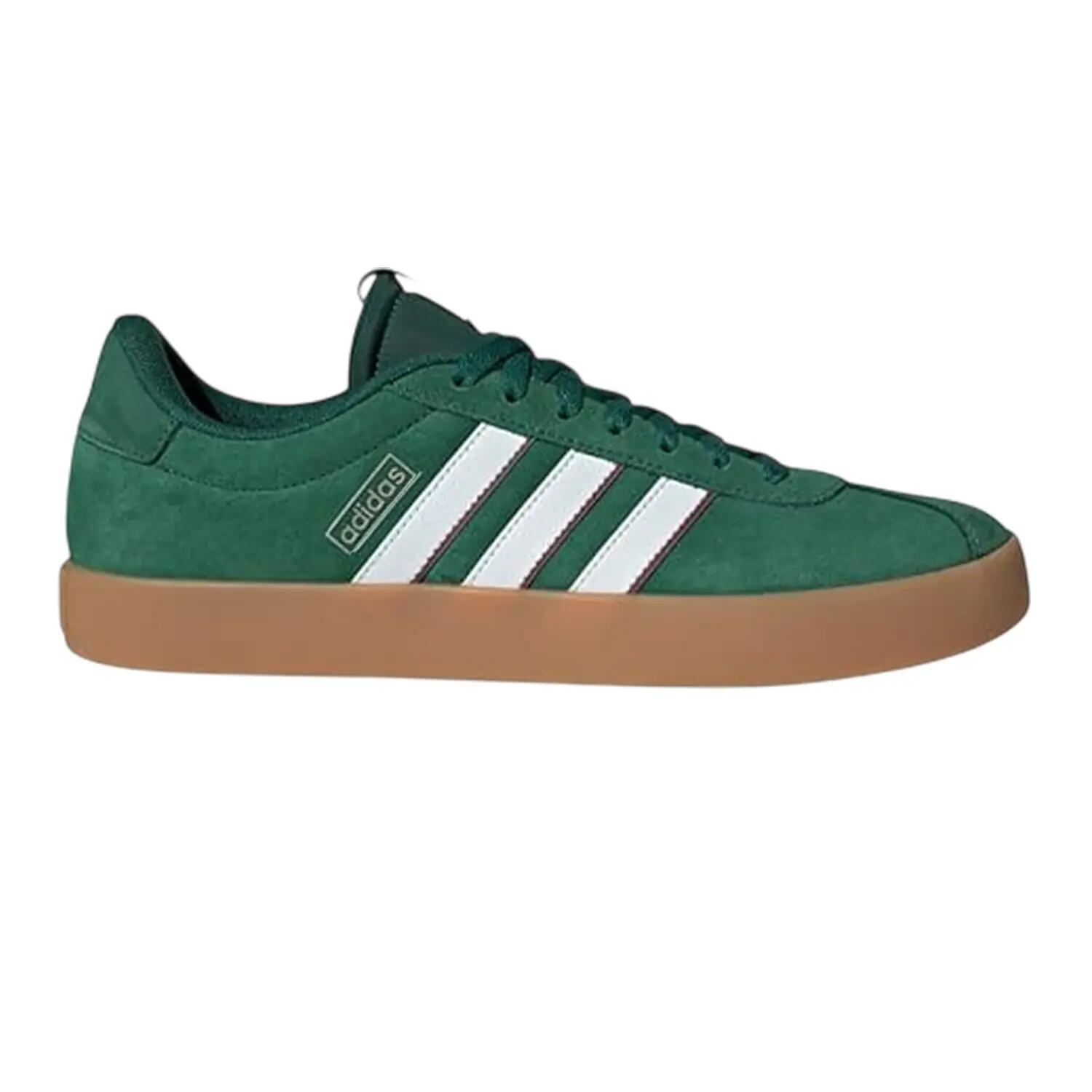 Adidas Mens VL Court 3.0 3 Stripes Leather Shoes