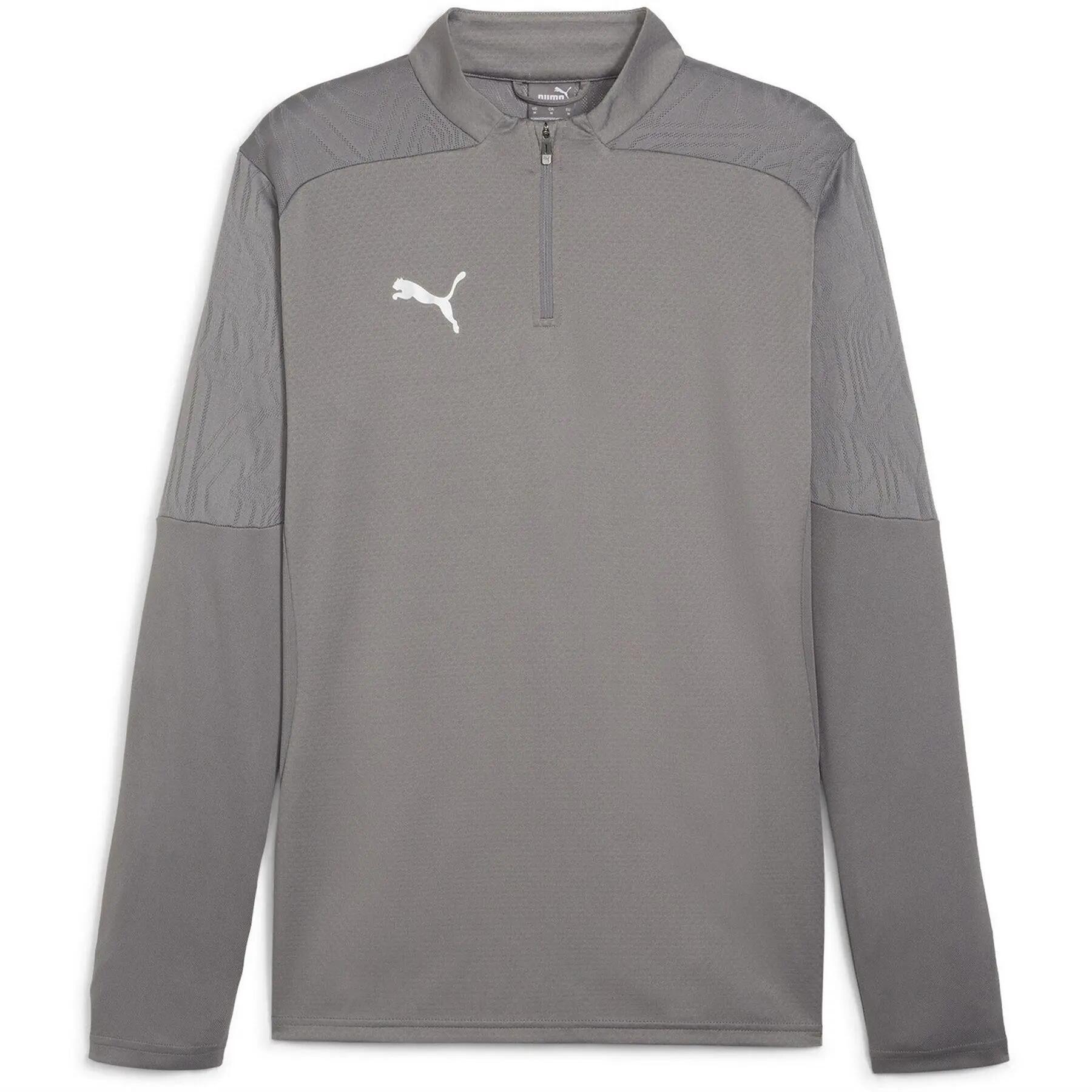 Puma Mens TeamFinal Quarter Zip Training Fleece Top